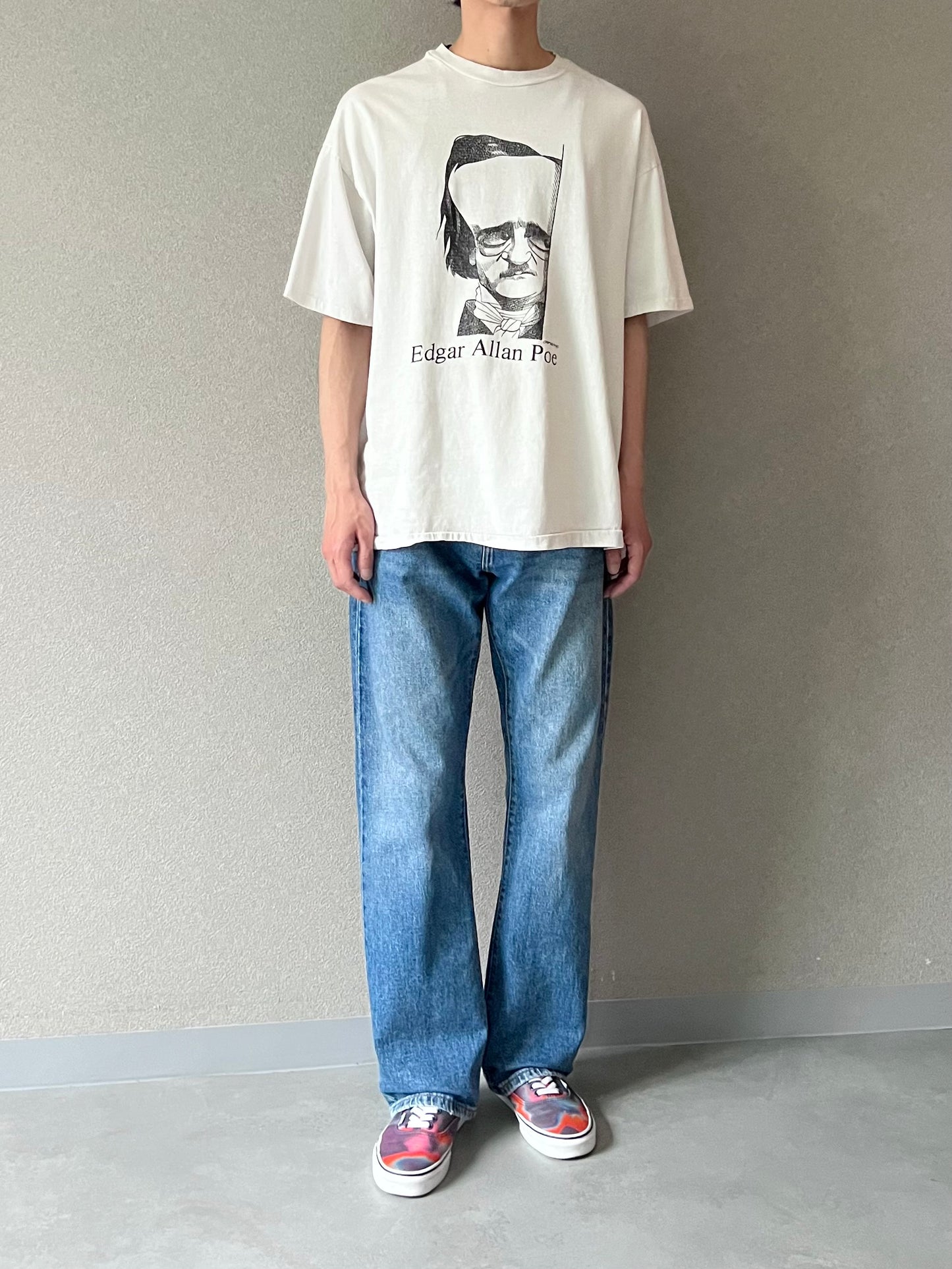 90's Edgar Allan printed t-shirt “Made in USA”