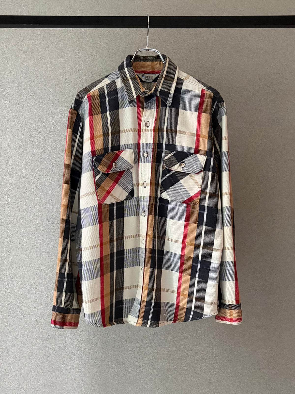80's FIVE BROTHER flannel shirt “Made in USA”