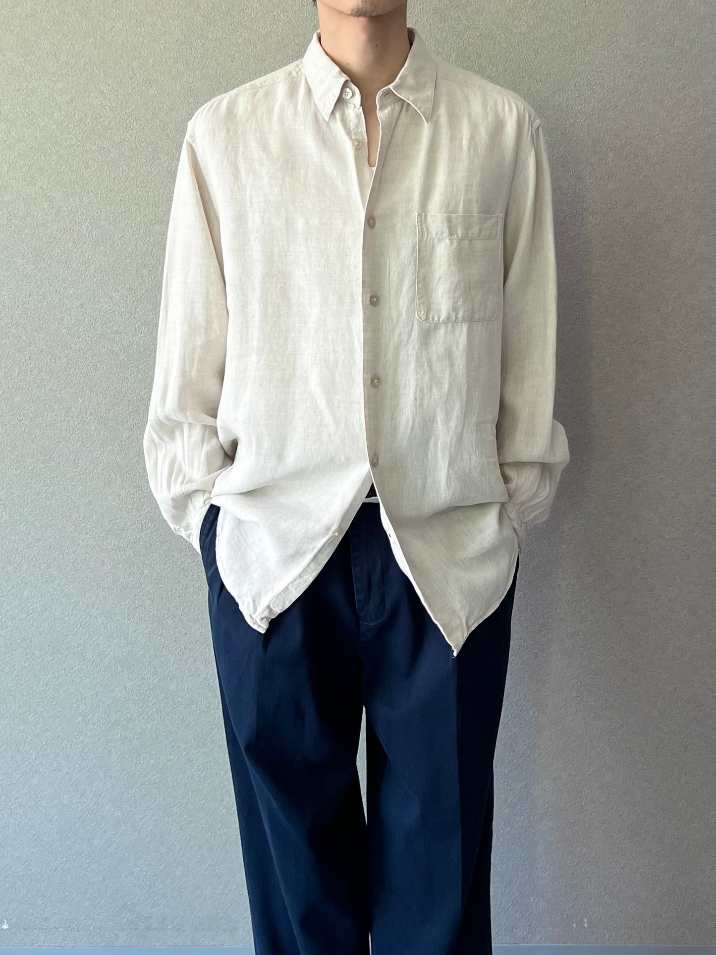 00's claiborne linen shirt