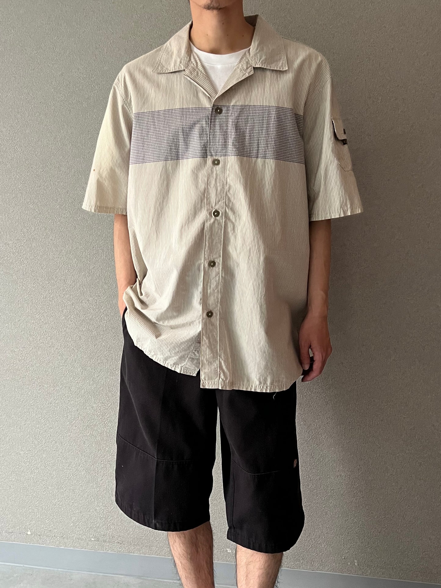 00's Levi's silverTab open collar shirt