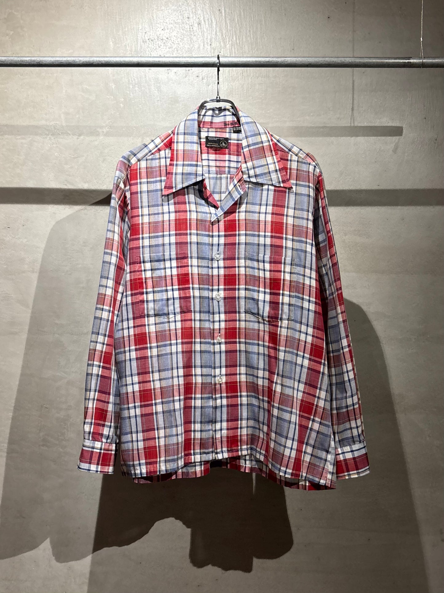 70's JC.Penny open collar shirt