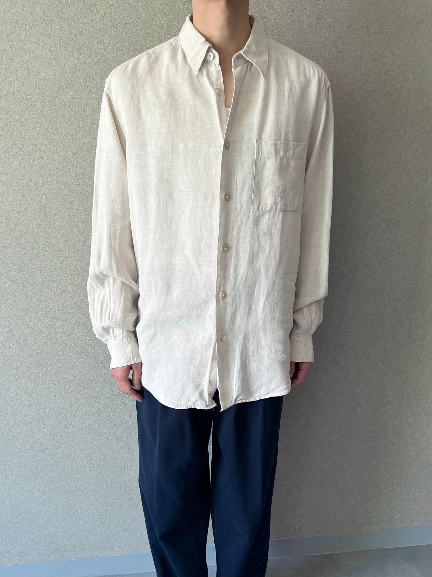 00's claiborne linen shirt