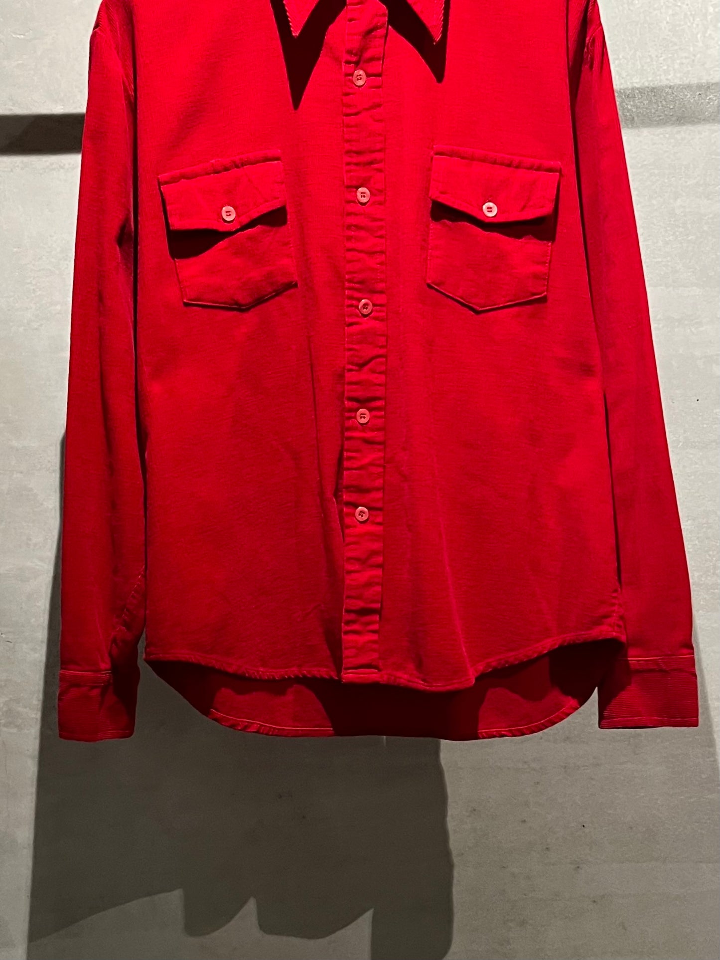70's KINGS ROAD corduroy shirt