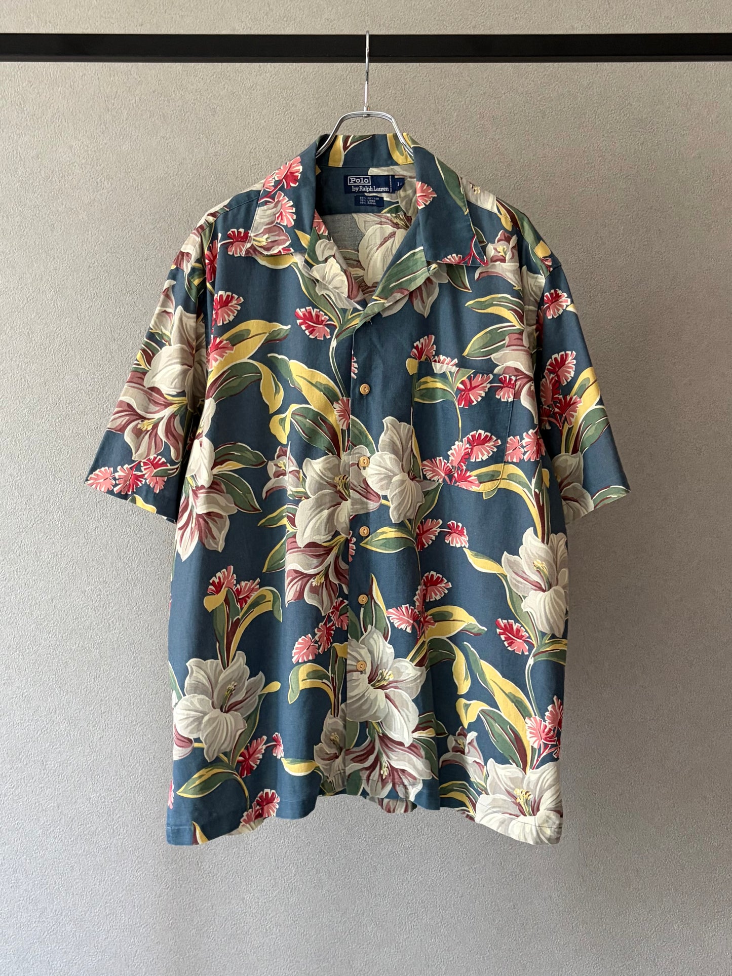 80's〜 Polo Ralph Lauren open collar shirt