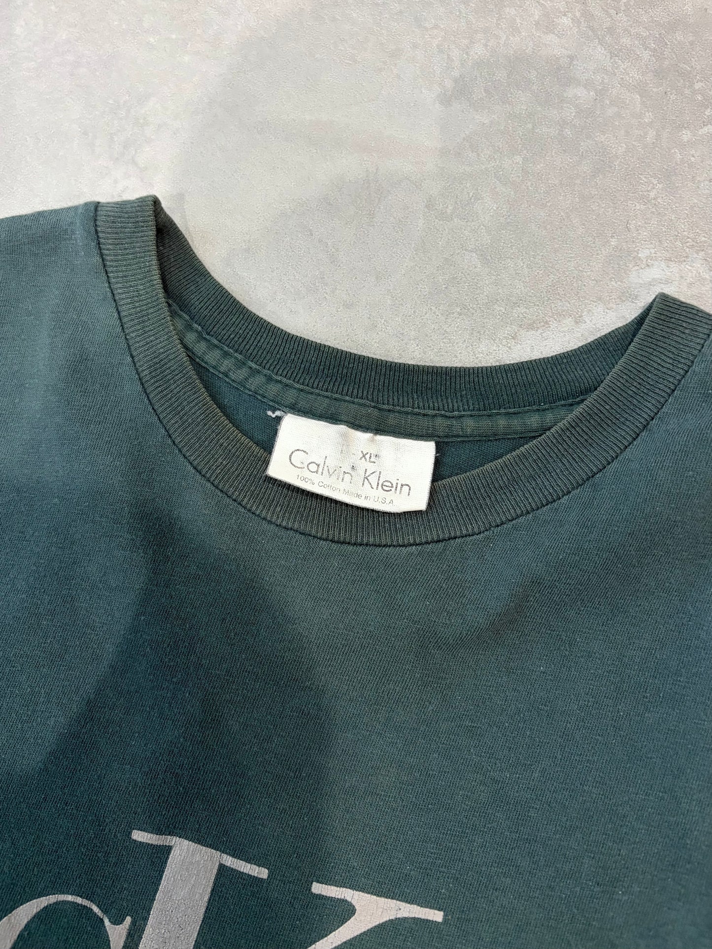 90's Calvin Klein printed t-shirt “Made in USA”