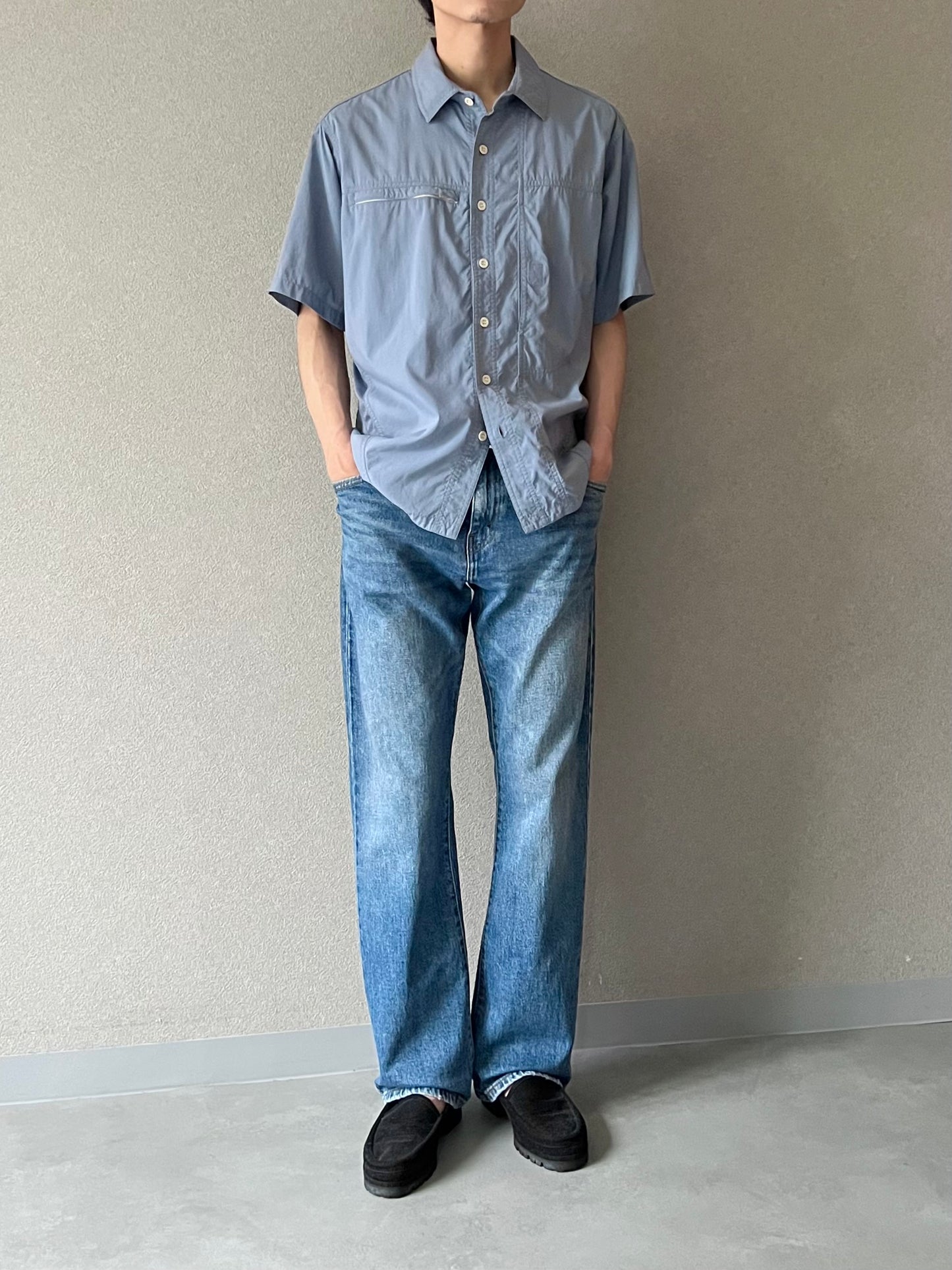 00's MOUNTAIN HARDWARE S/S nylon shirt