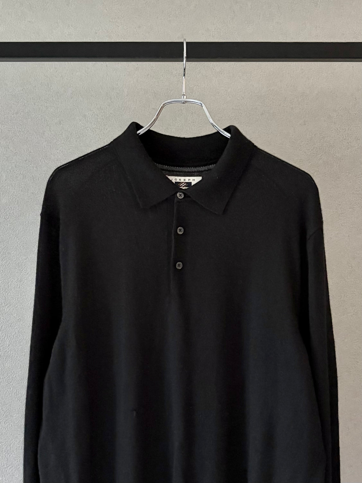 00's JOSEPH ABBOUND wool knit polo shirt