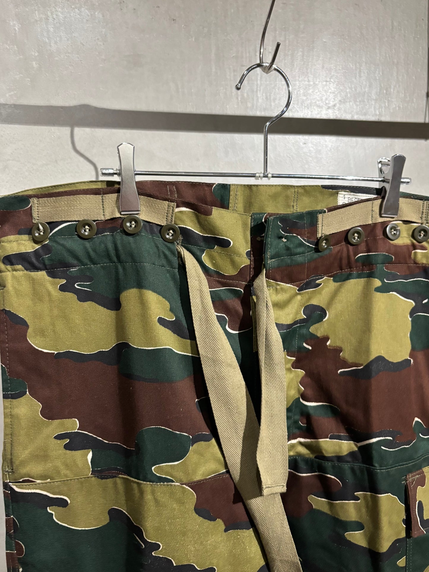60's BELGIAN AIRFORCE M-58 jigsaw camo cargo pants
