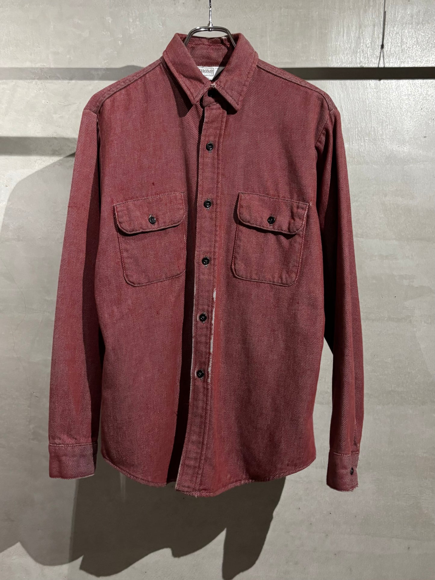 80's FIVE BROTERS flannel shirt "Made in USA"