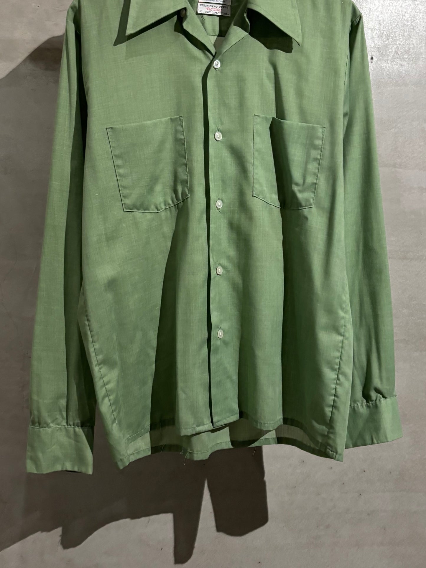 60's〜 Golden Key open collar shirt
