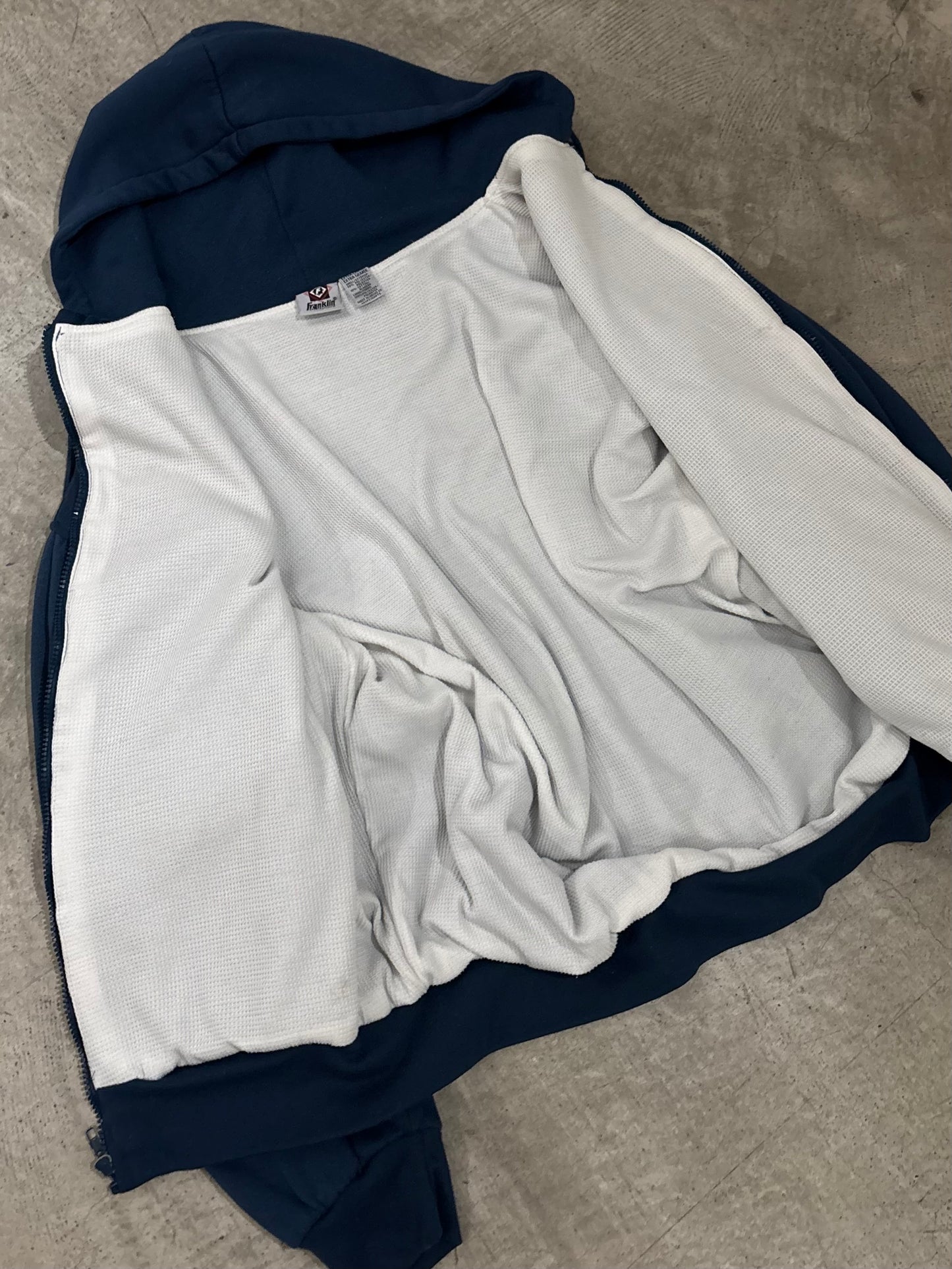 90's Franklin zip up sweat hoodie