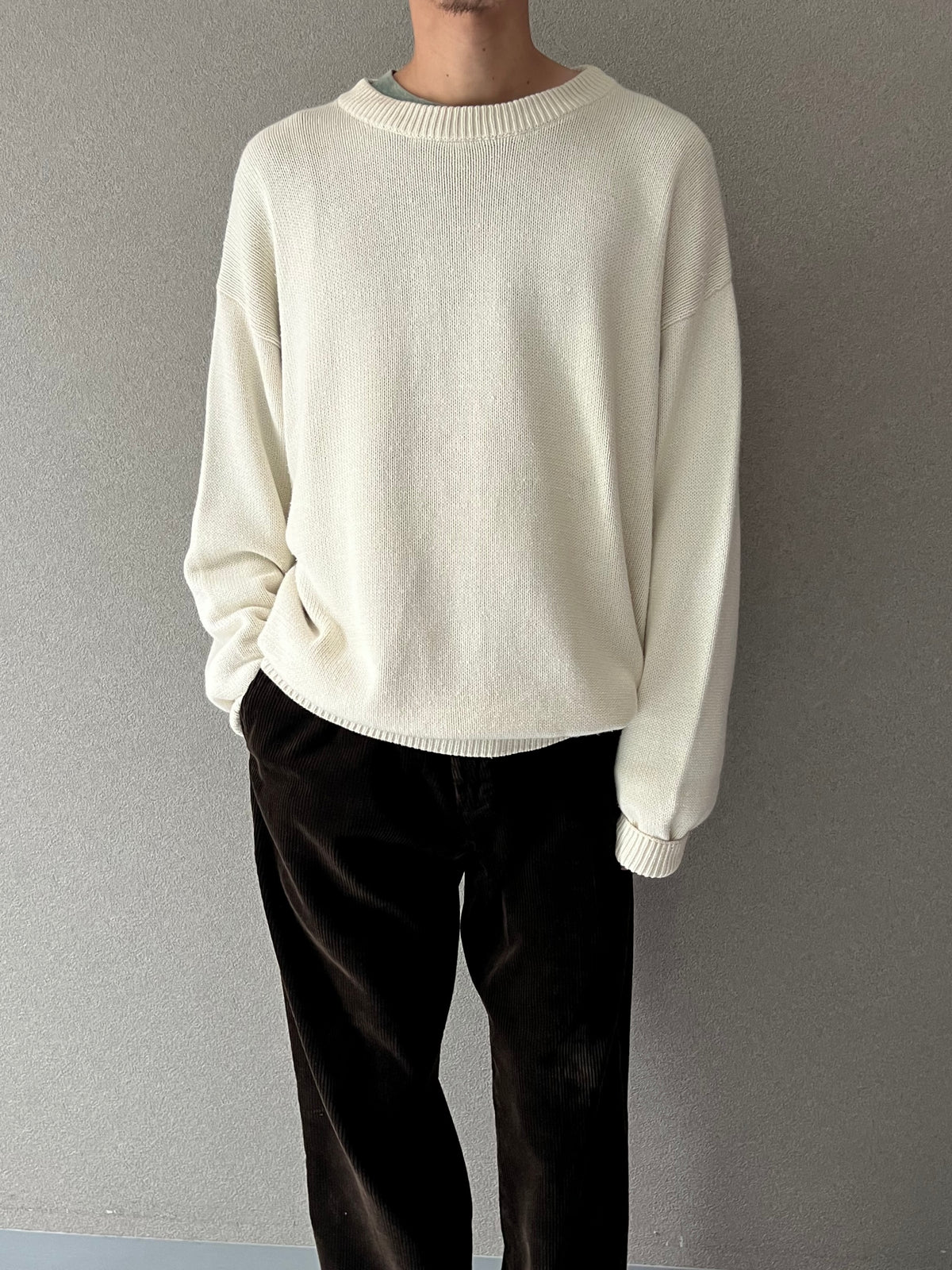80's Eddie Bauer cotton knit sweater