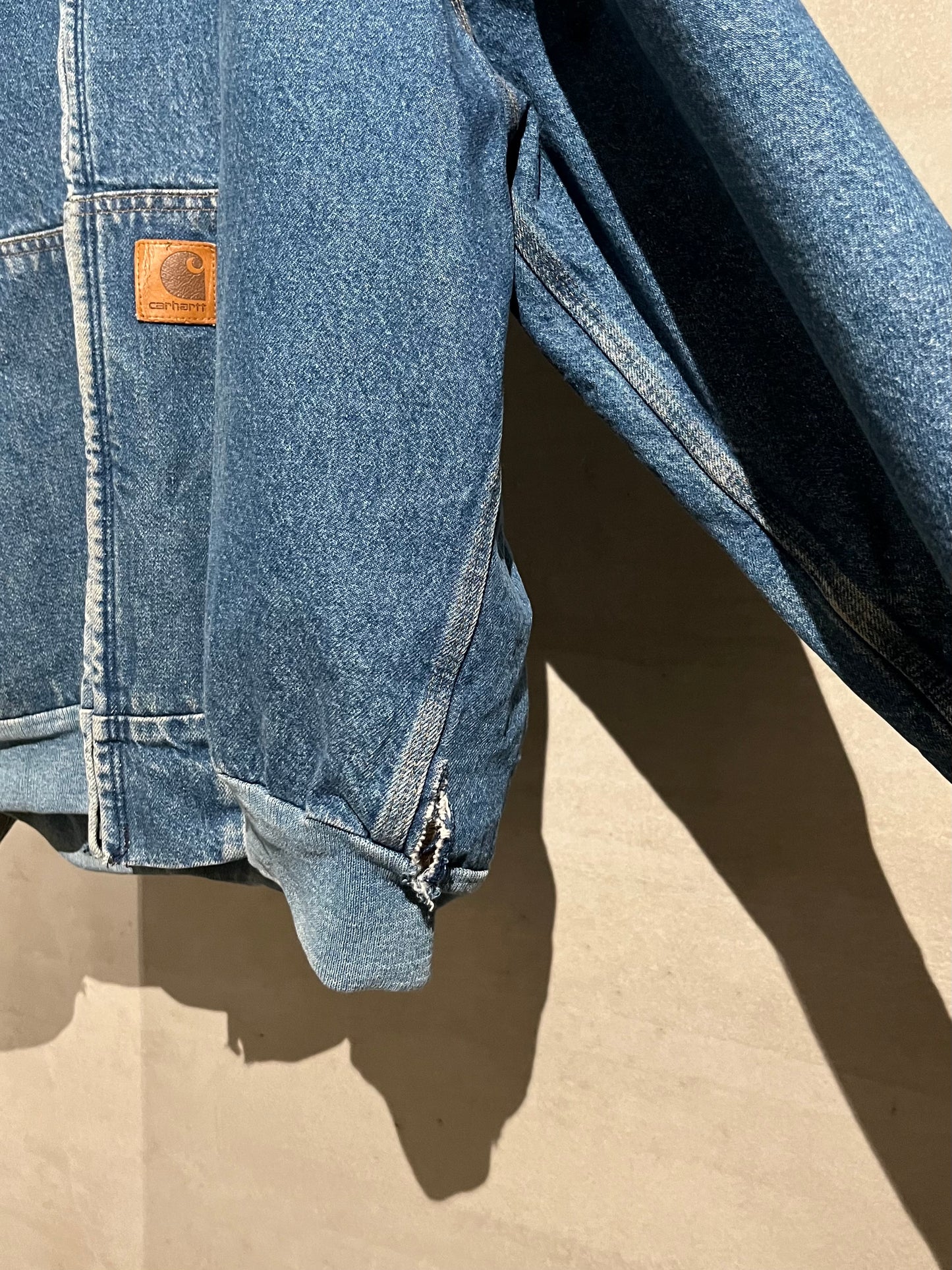 90's carhatt denim work jacket