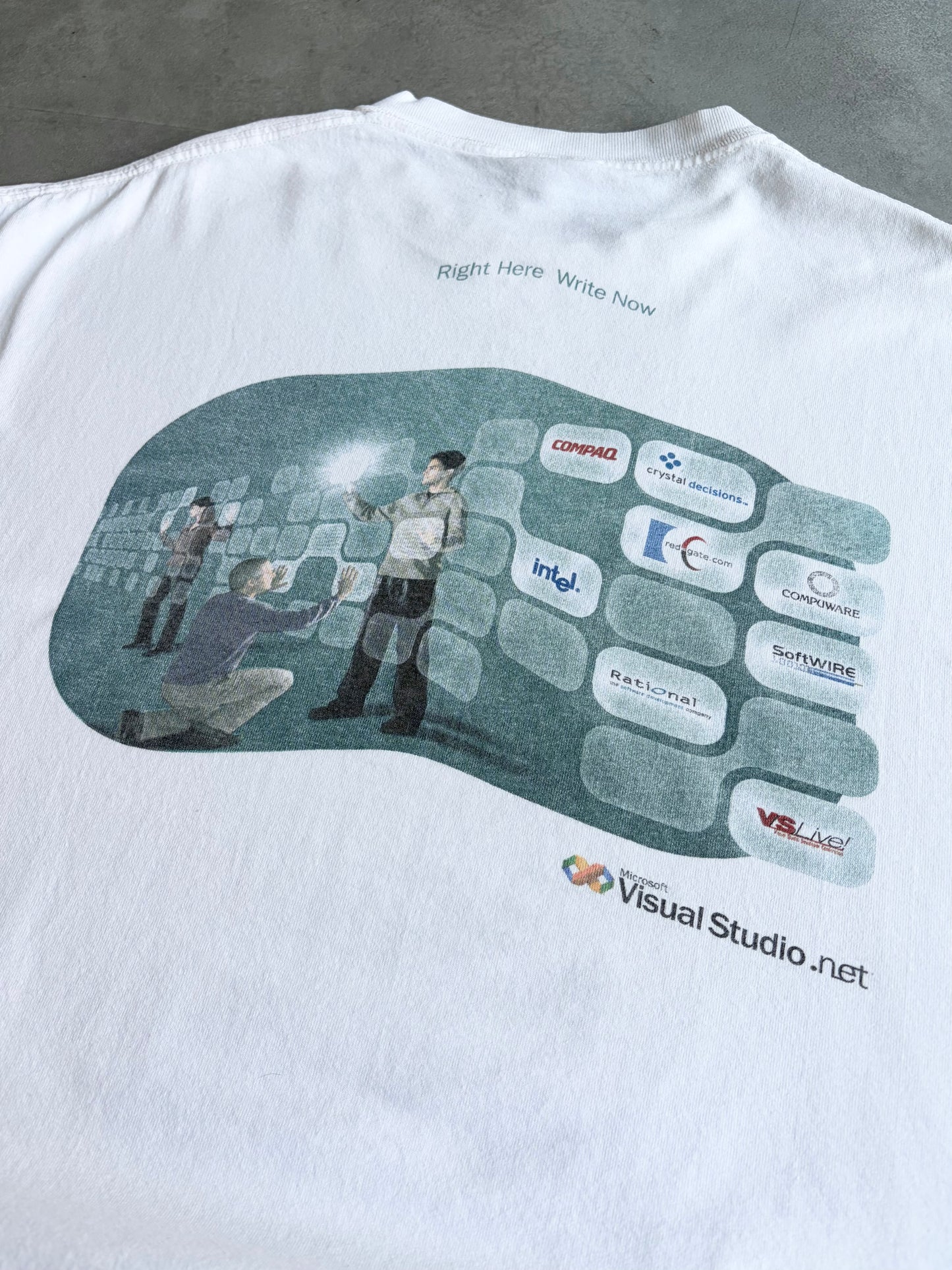 90's〜 Microsoft printed t-shirt