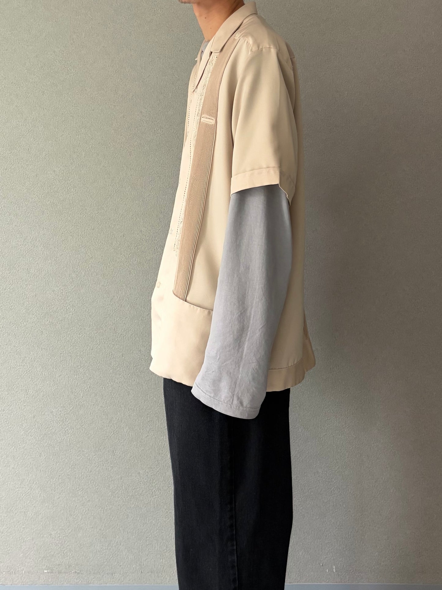 80's IZAMAL S/S guayabera shirt