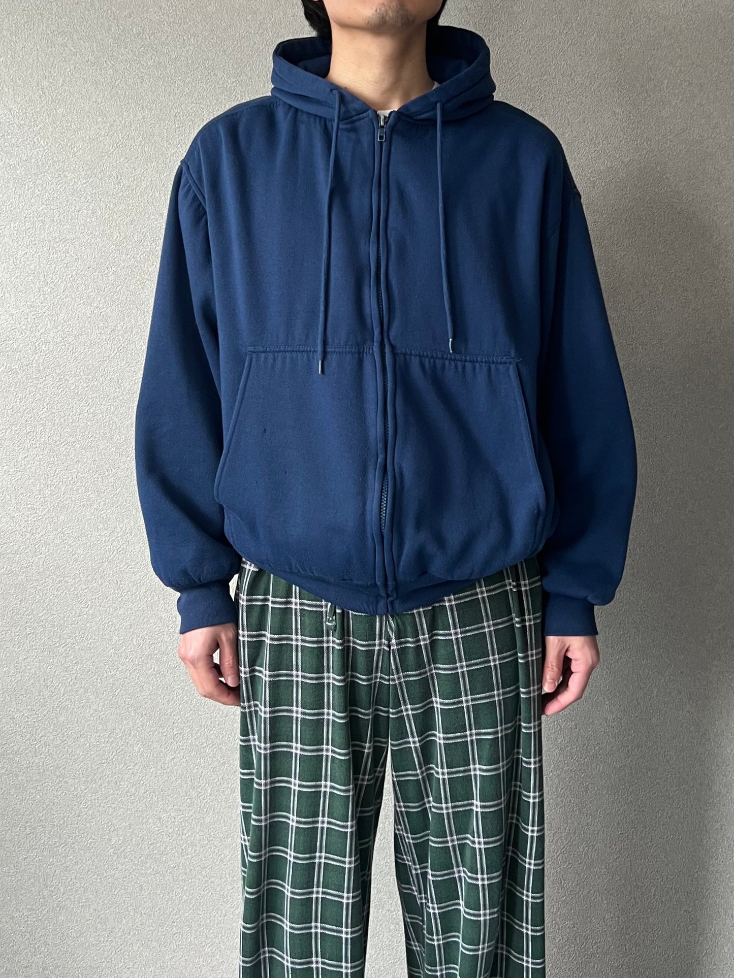 90's Franklin zip up sweat hoodie
