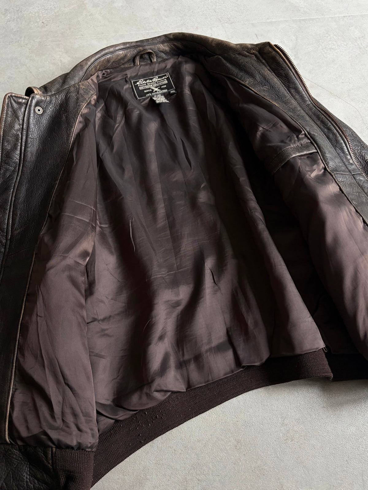 00's Eddie Bauer leather jacket