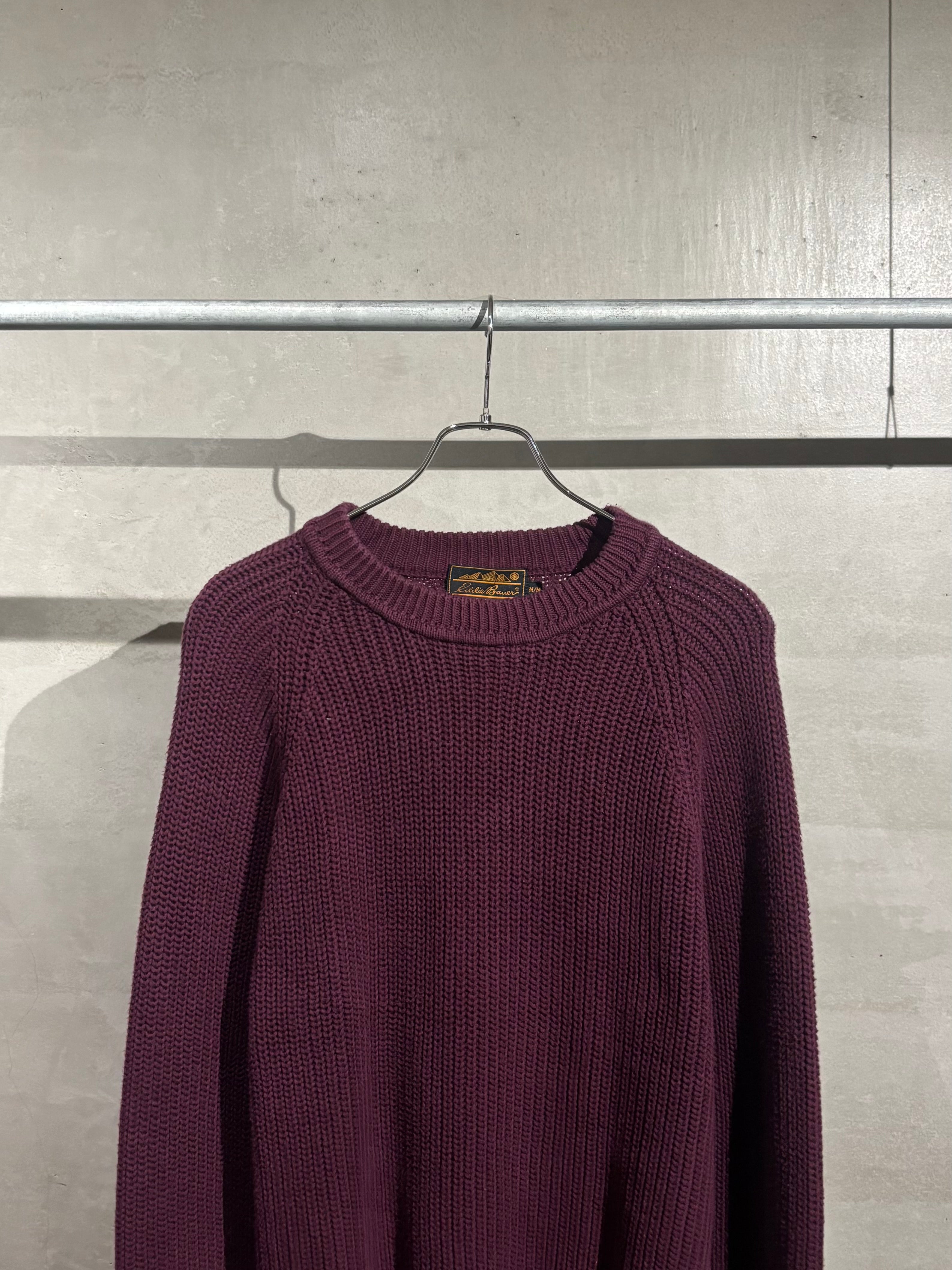 トップス 80's eddie bauer cotton knit 80's Eddie Bauer cotton knit sweater – day by day