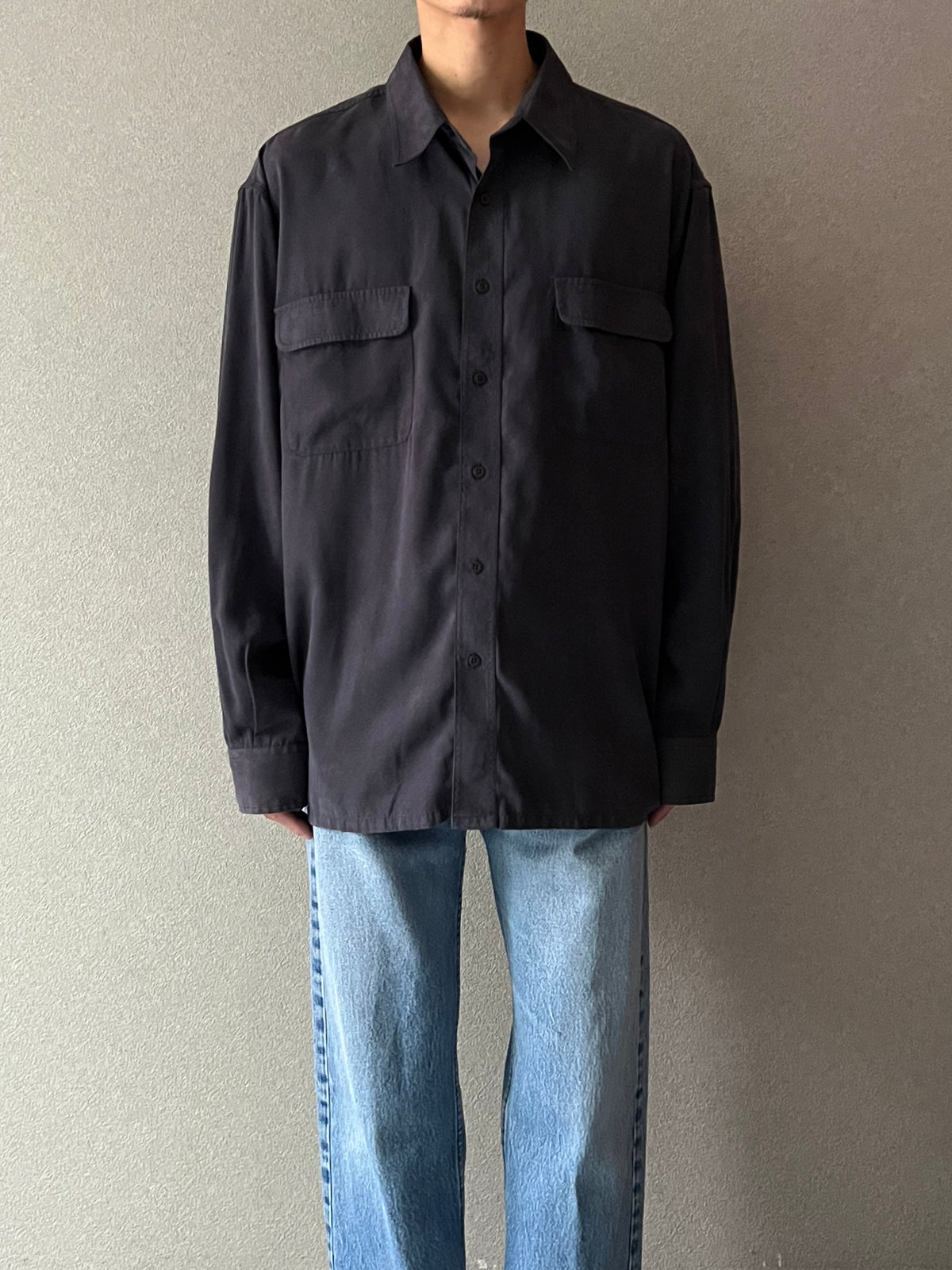 00's ARROW faux suede shirt