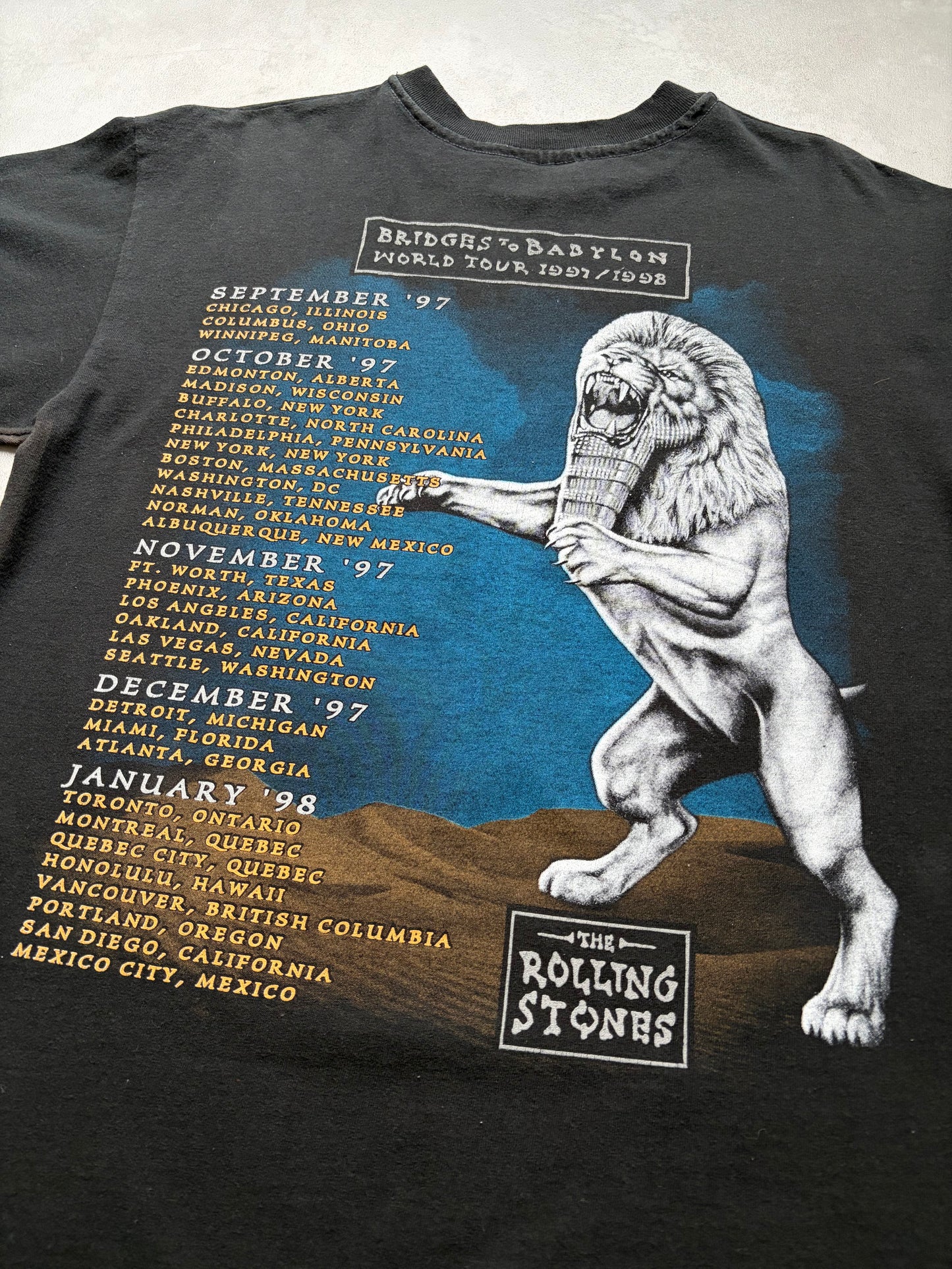 90's THE ROLLING STONES music t-shirt “Made in USA”