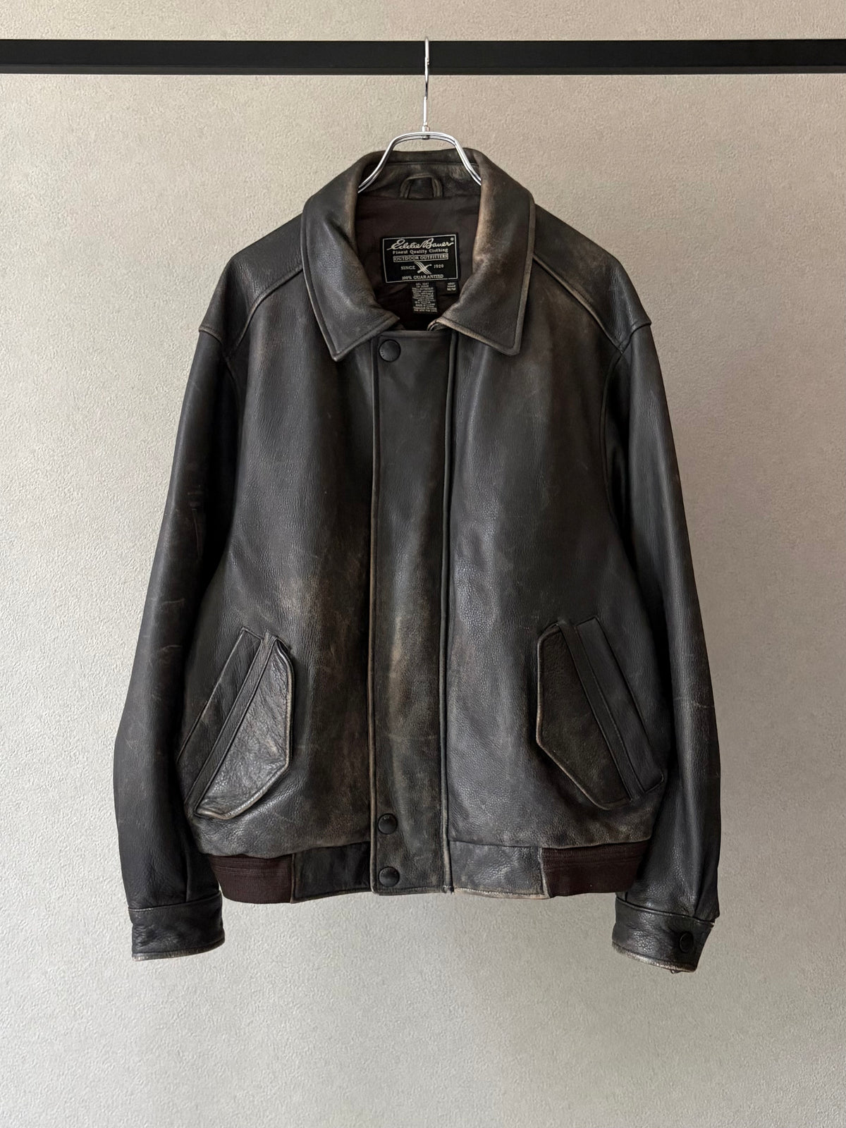 00's Eddie Bauer leather jacket
