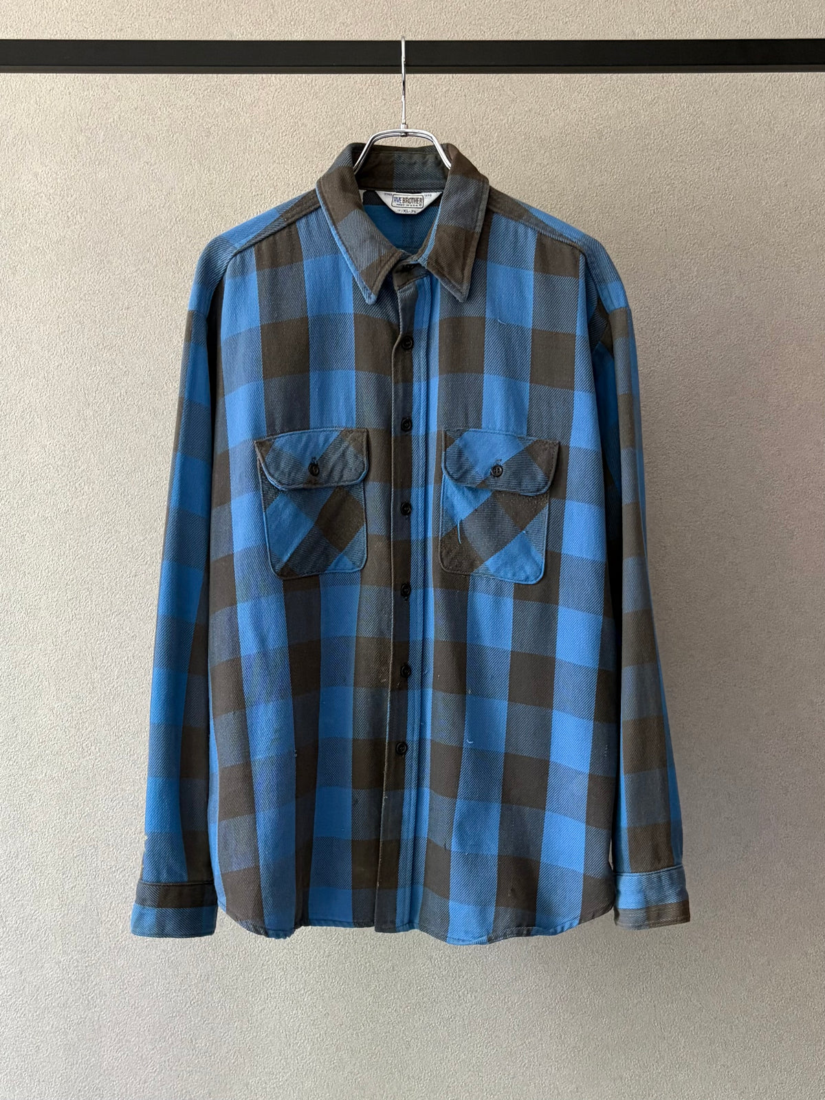 80's FIVE BROTHER flannel shirt “Made in USA”