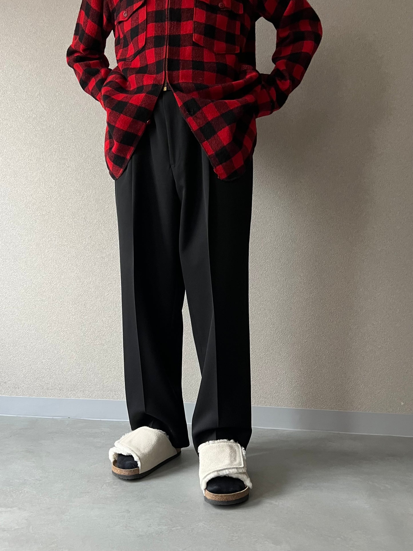 00's PRONT-UOMO wool slacks