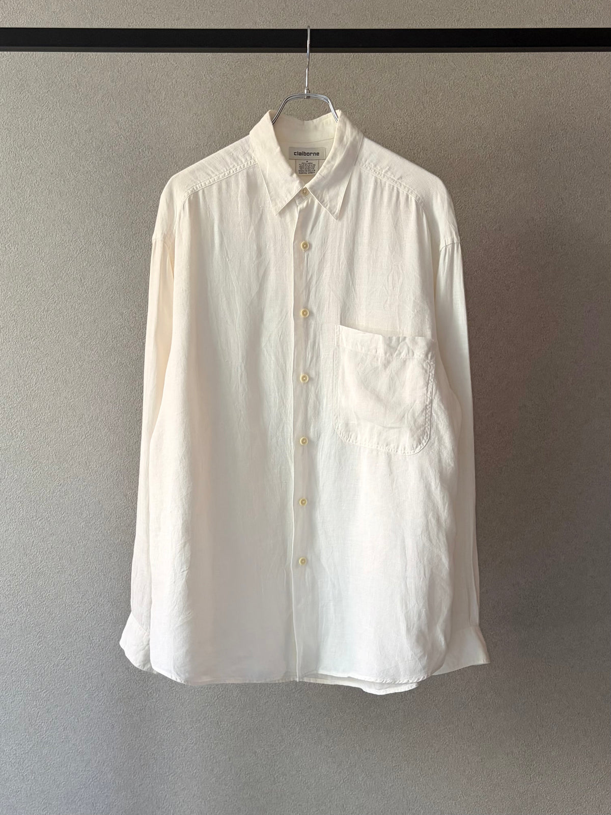 90's claiborne linen shirt