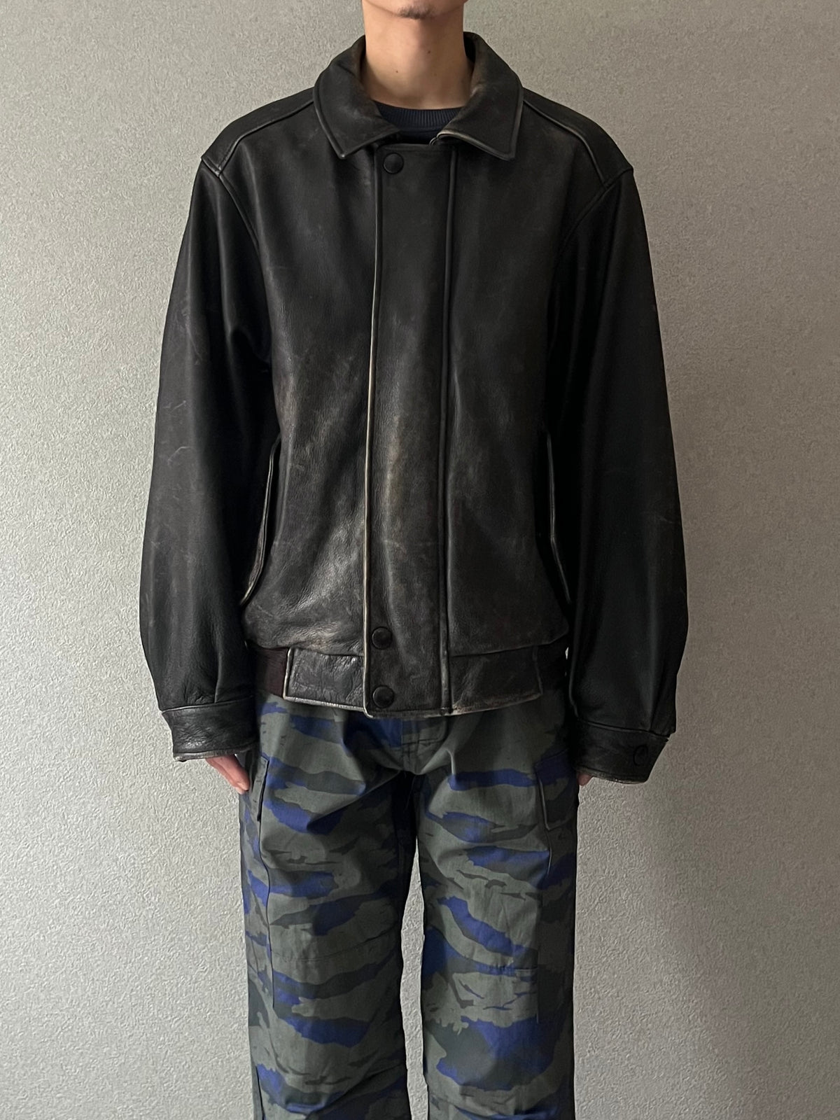 00's Eddie Bauer leather jacket