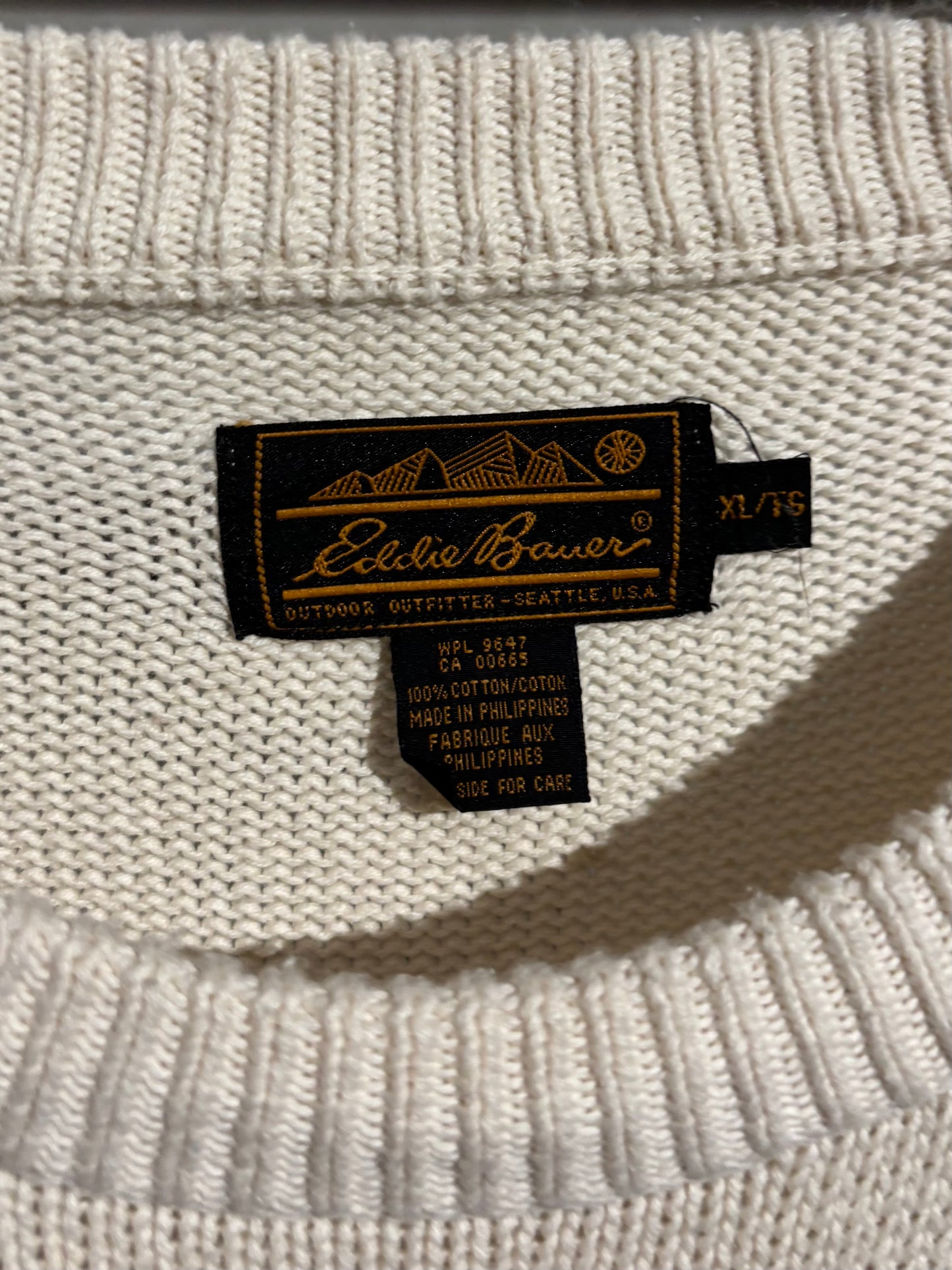 80's Eddie Bauer cotton knit sweater