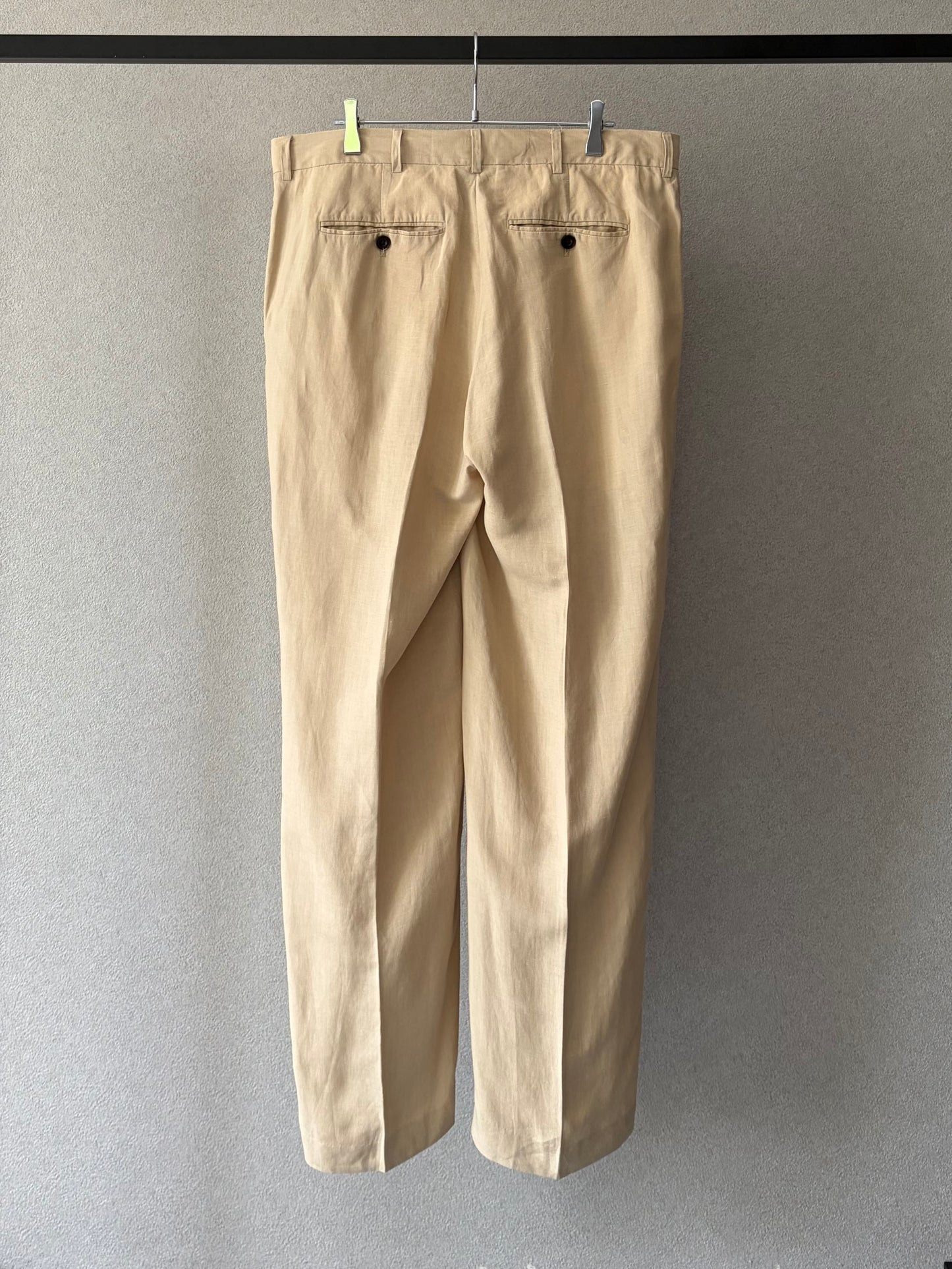 00's Polo Ralph Lauren linen × silk slacks