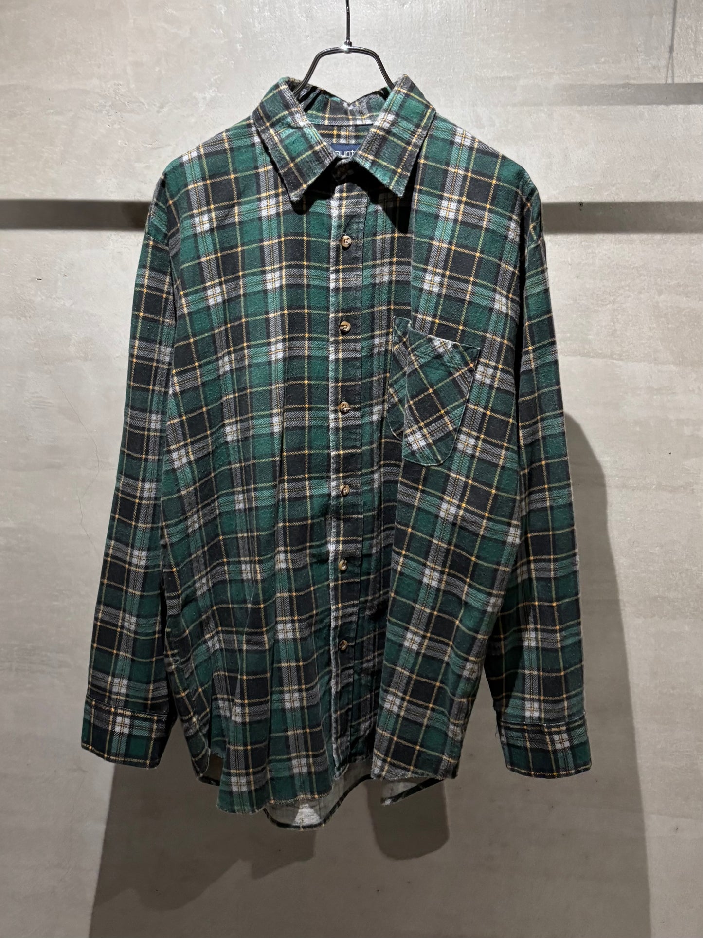 90's PURITAN printed flannel shirt