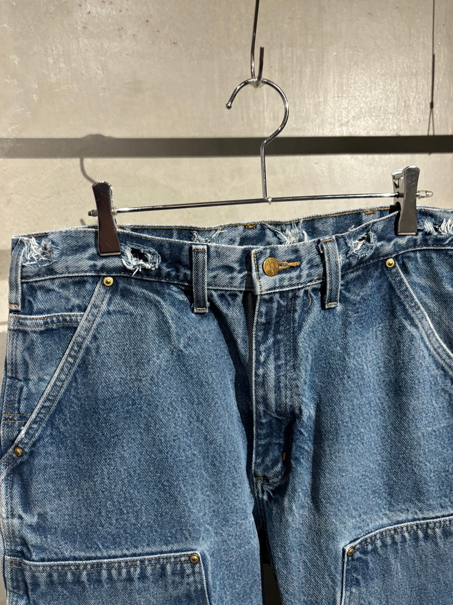 00's carhartt denim double knee  painter pants