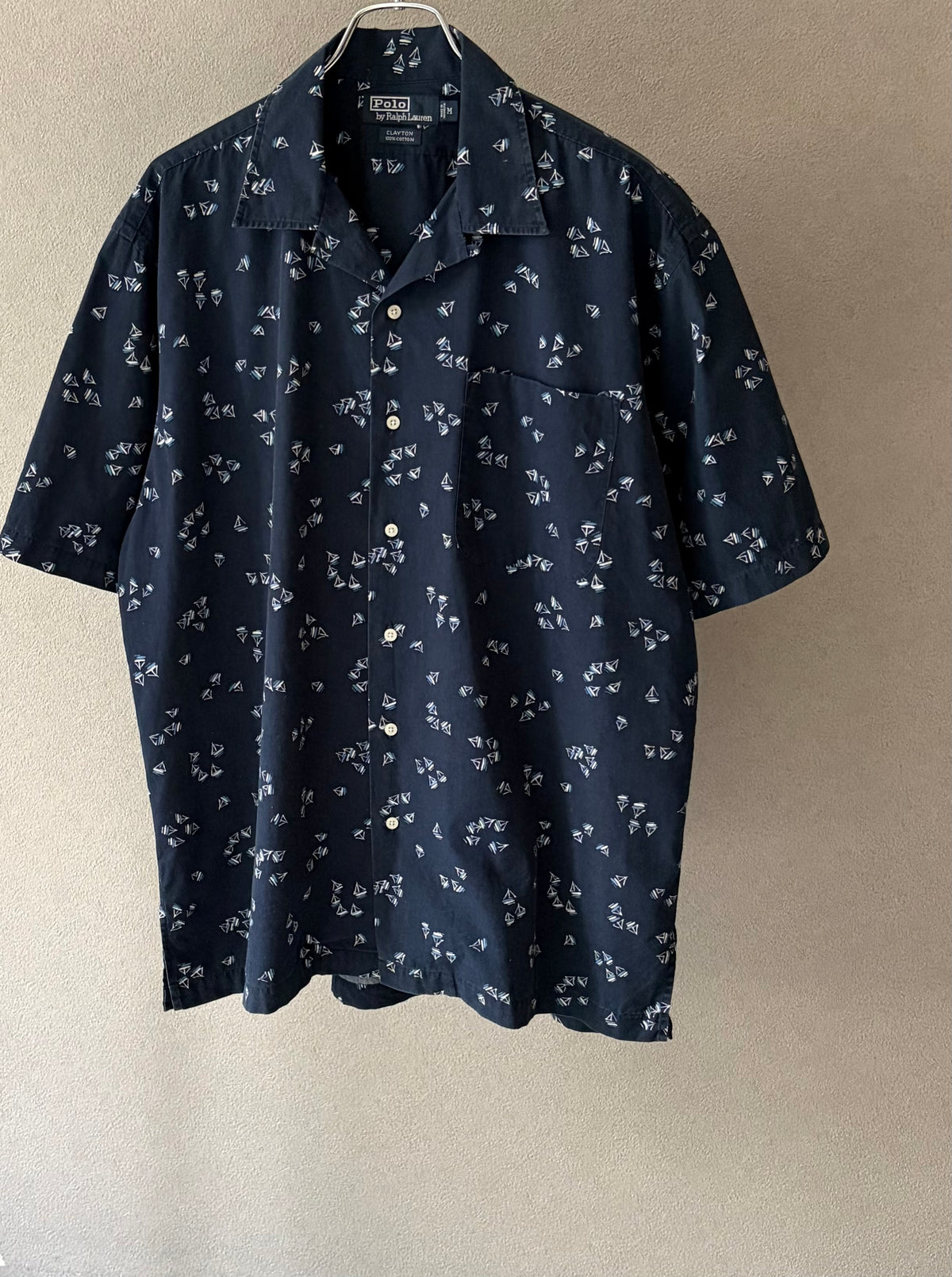 90's Polo Ralph Lauren S/S open collar shirt “CLAYTON”