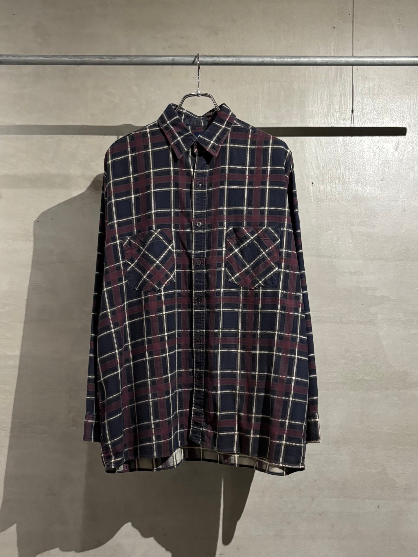 90's SAUGATUCK printed flannel shirt