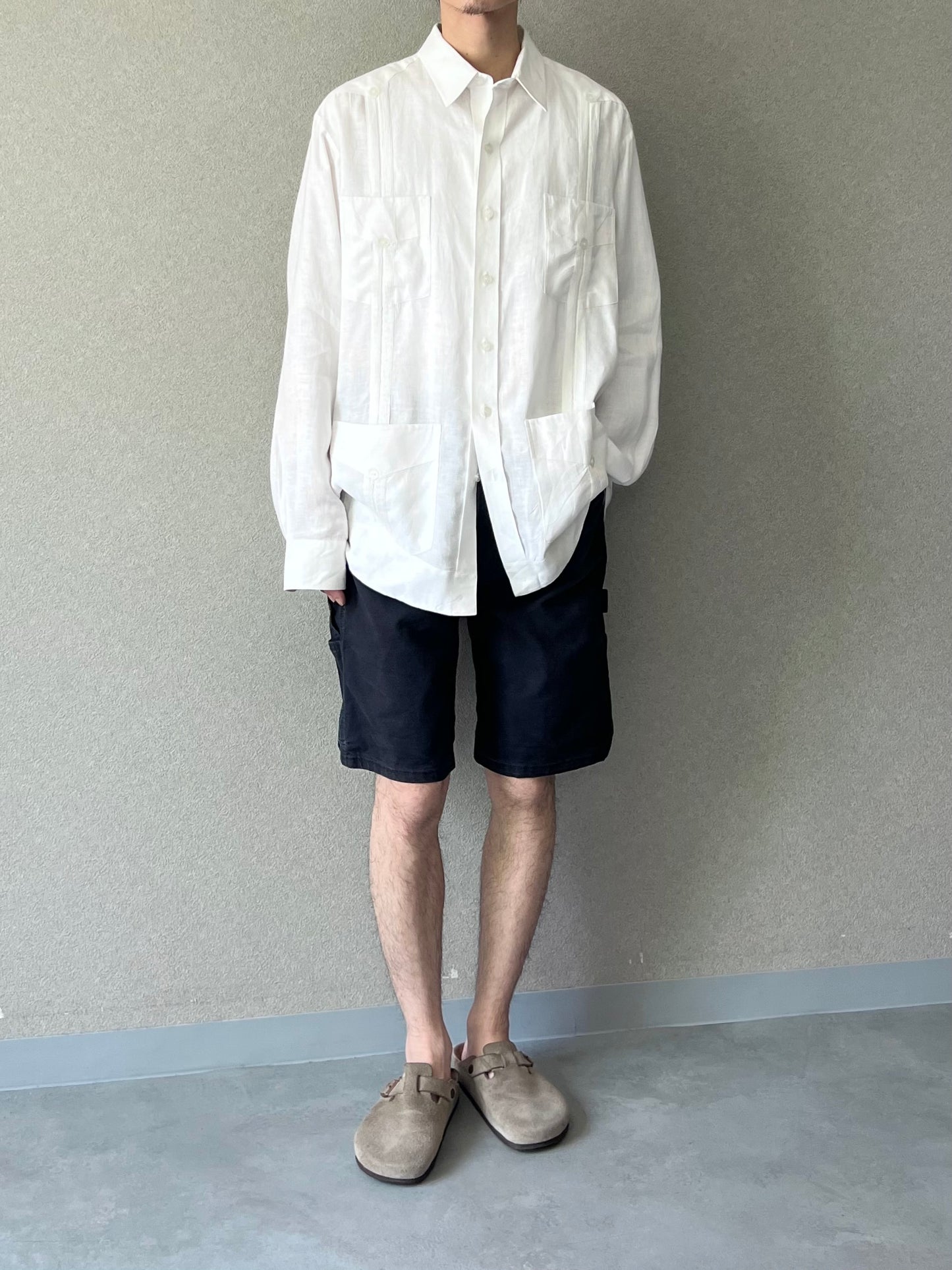 90's Ramon Puig linen guayabera shirt