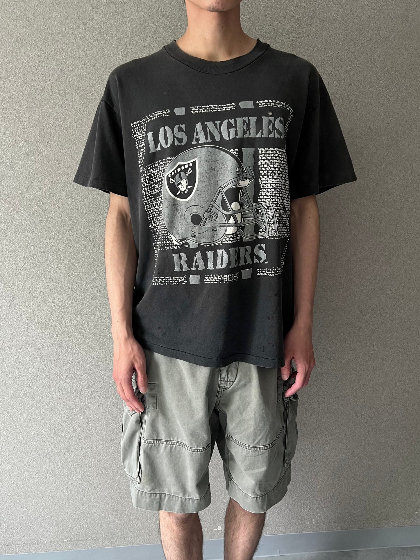 90's LOS ANGELES RAIDERS printed t-shirt