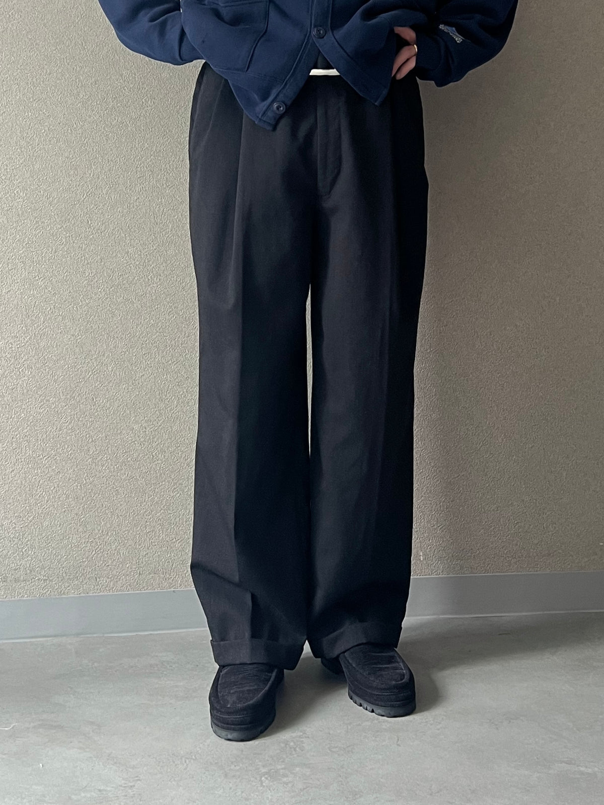 80's PIERRE BALMAIN wool slacks
