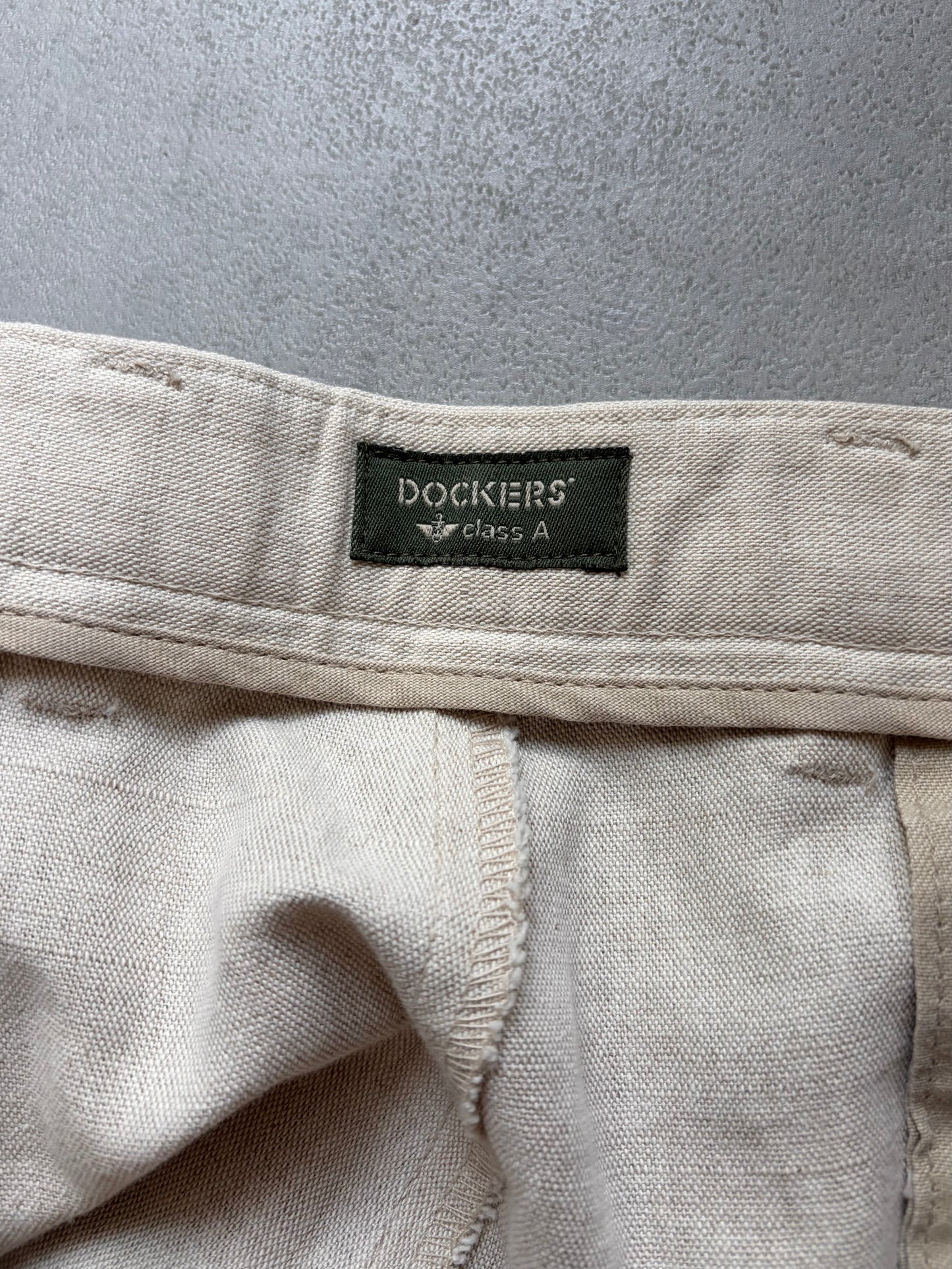 00's DOCKERS linen slacks