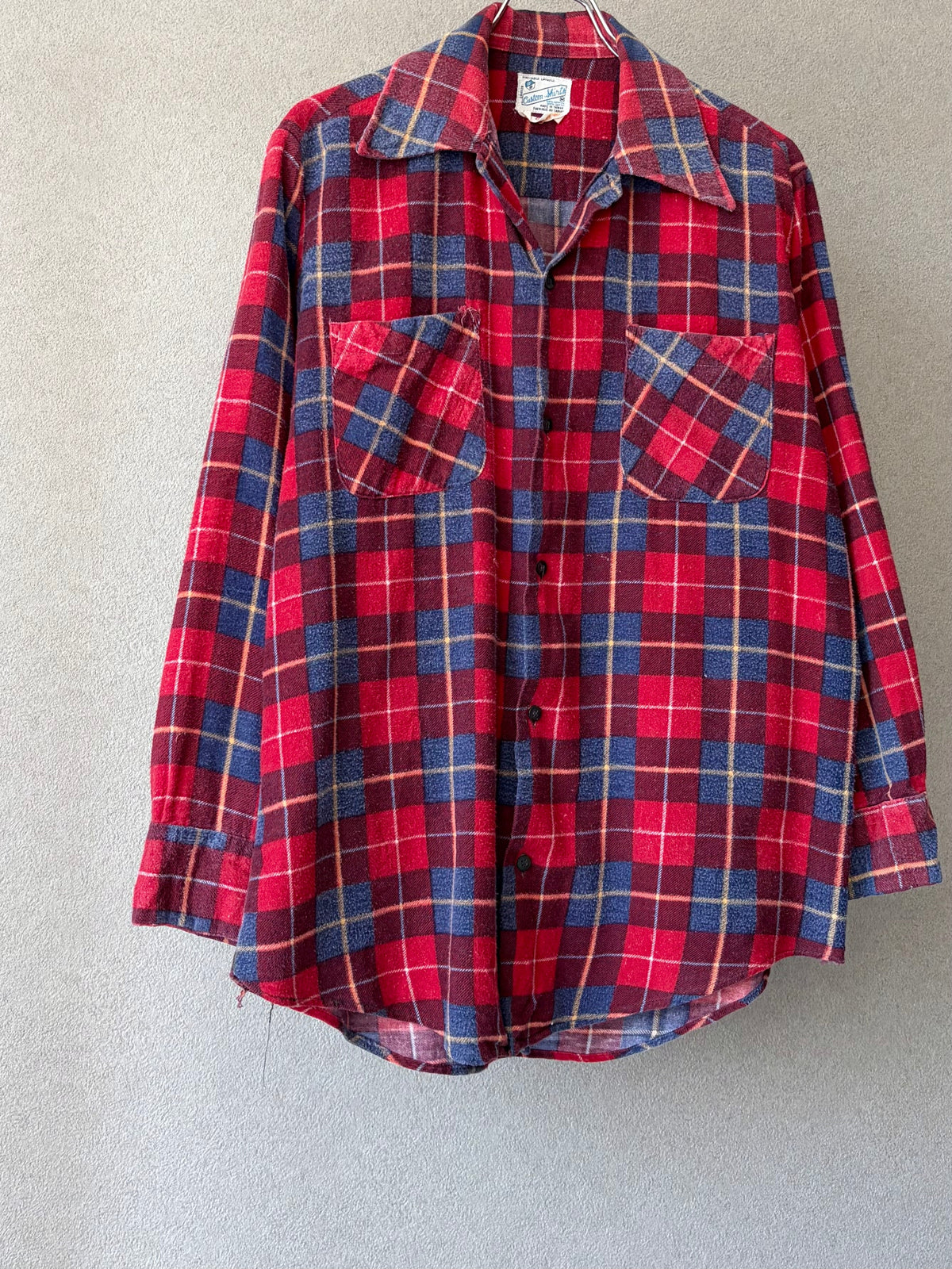 70's Custom Shirts printed flannel shirt