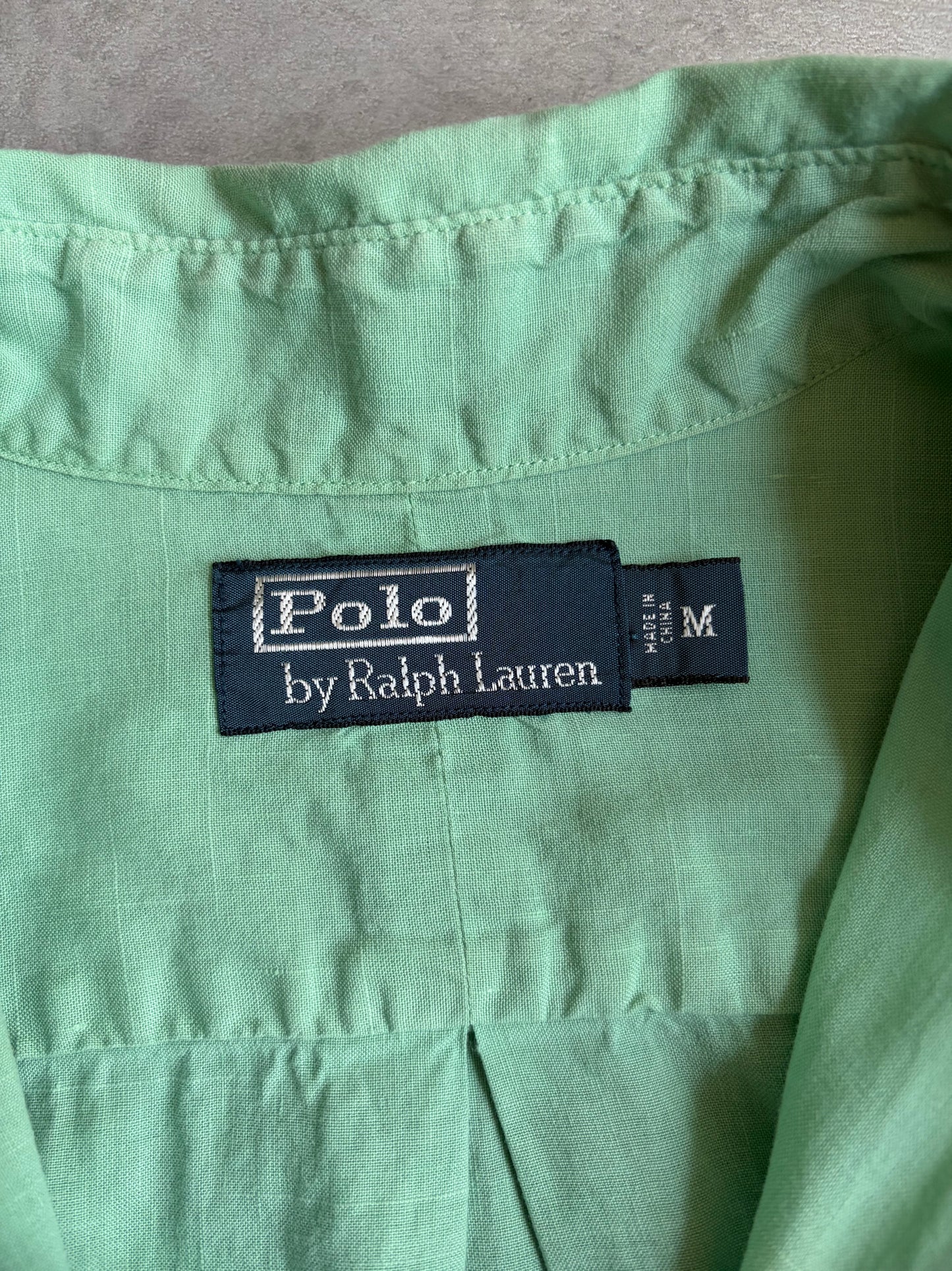 90's Polo Ralph Lauren linen safari shirt