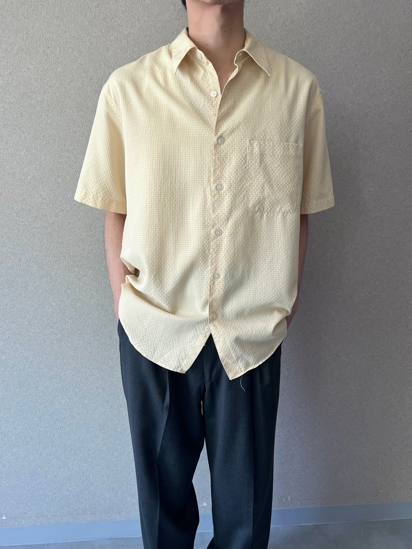 90's PERRY ELLIS S/S rayon shirt