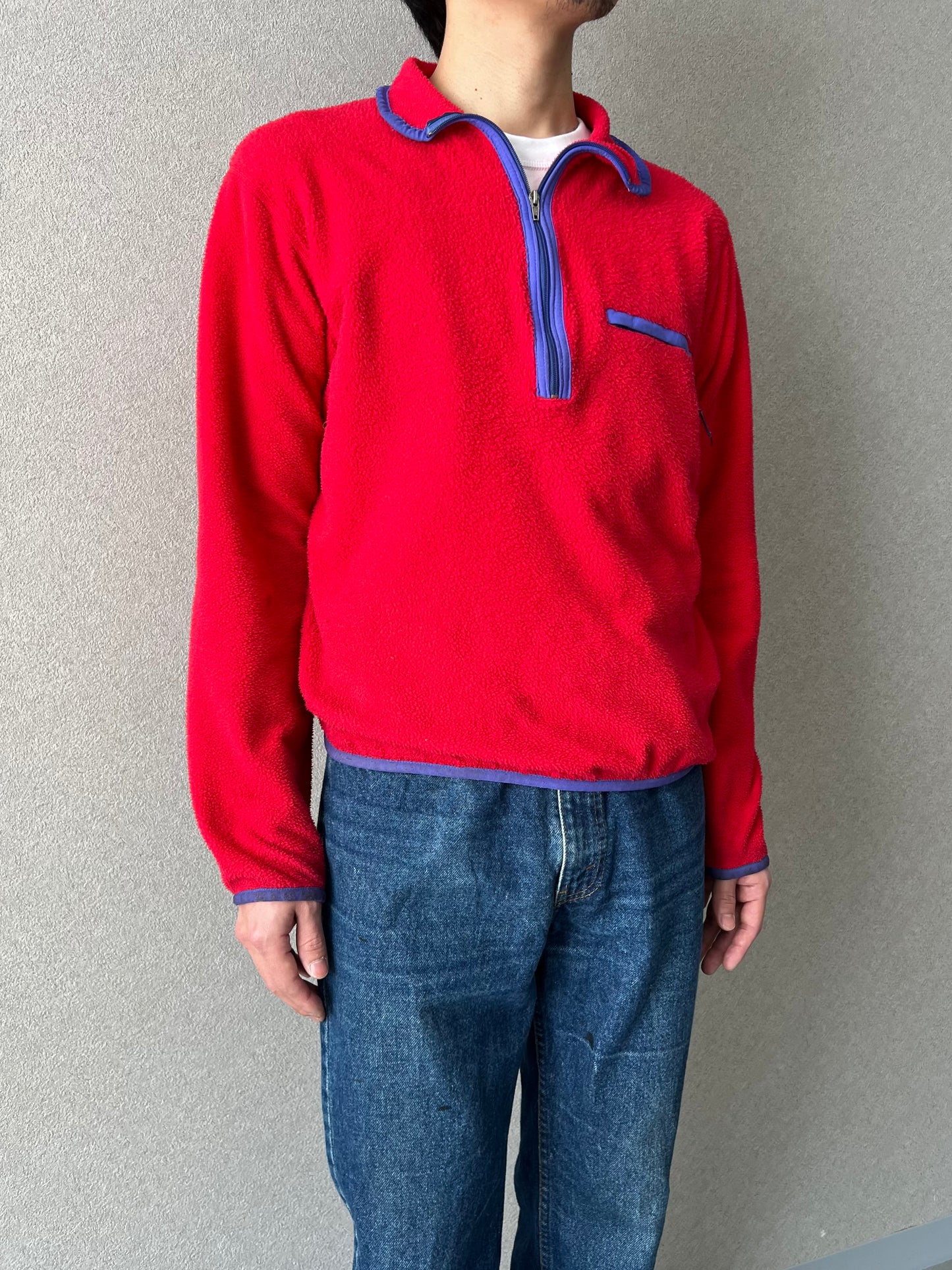 90's patagonia fleece pullover “Made in USA”