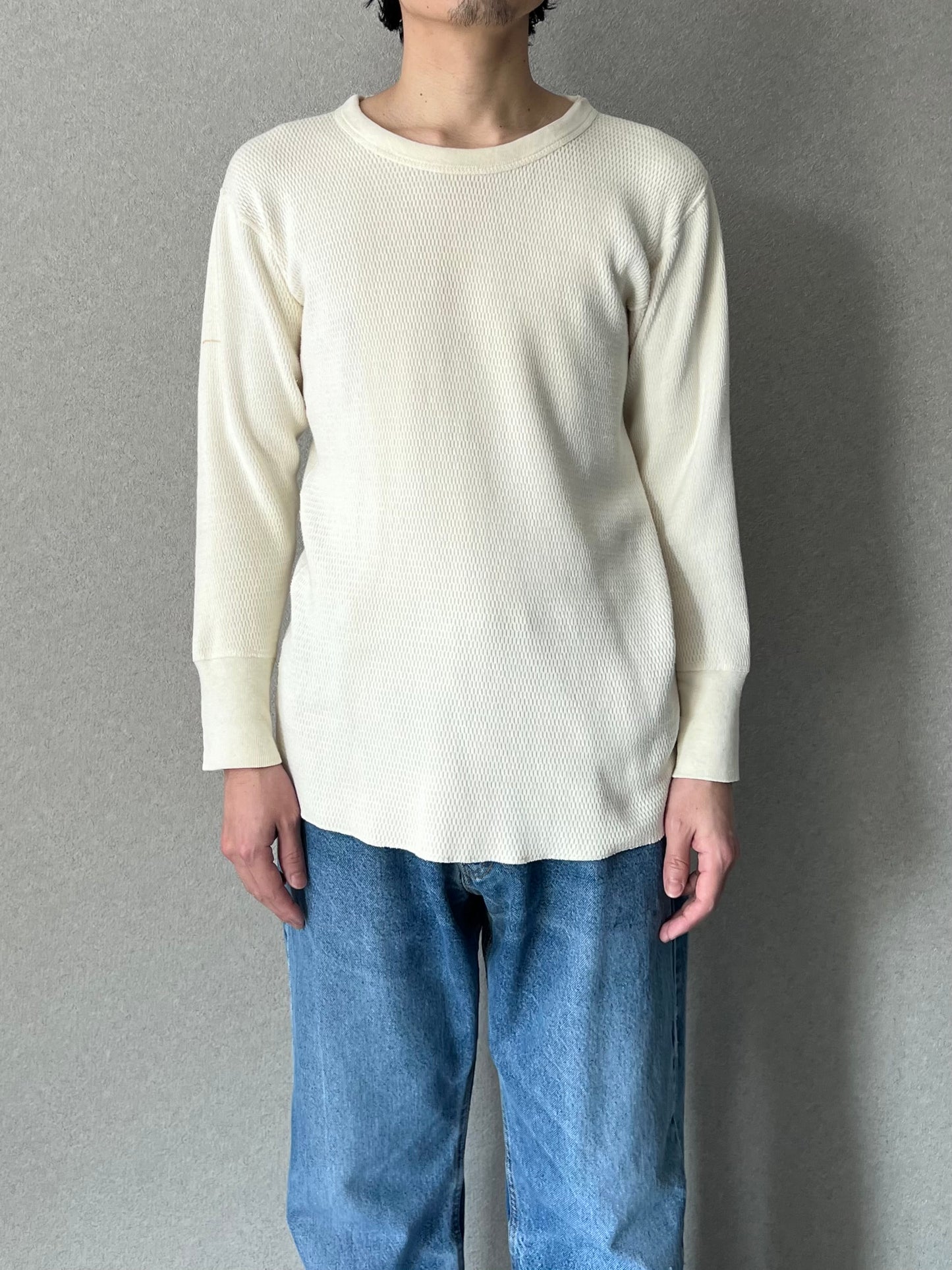 60's WALDORF L/S thermal shirt “Made in USA”