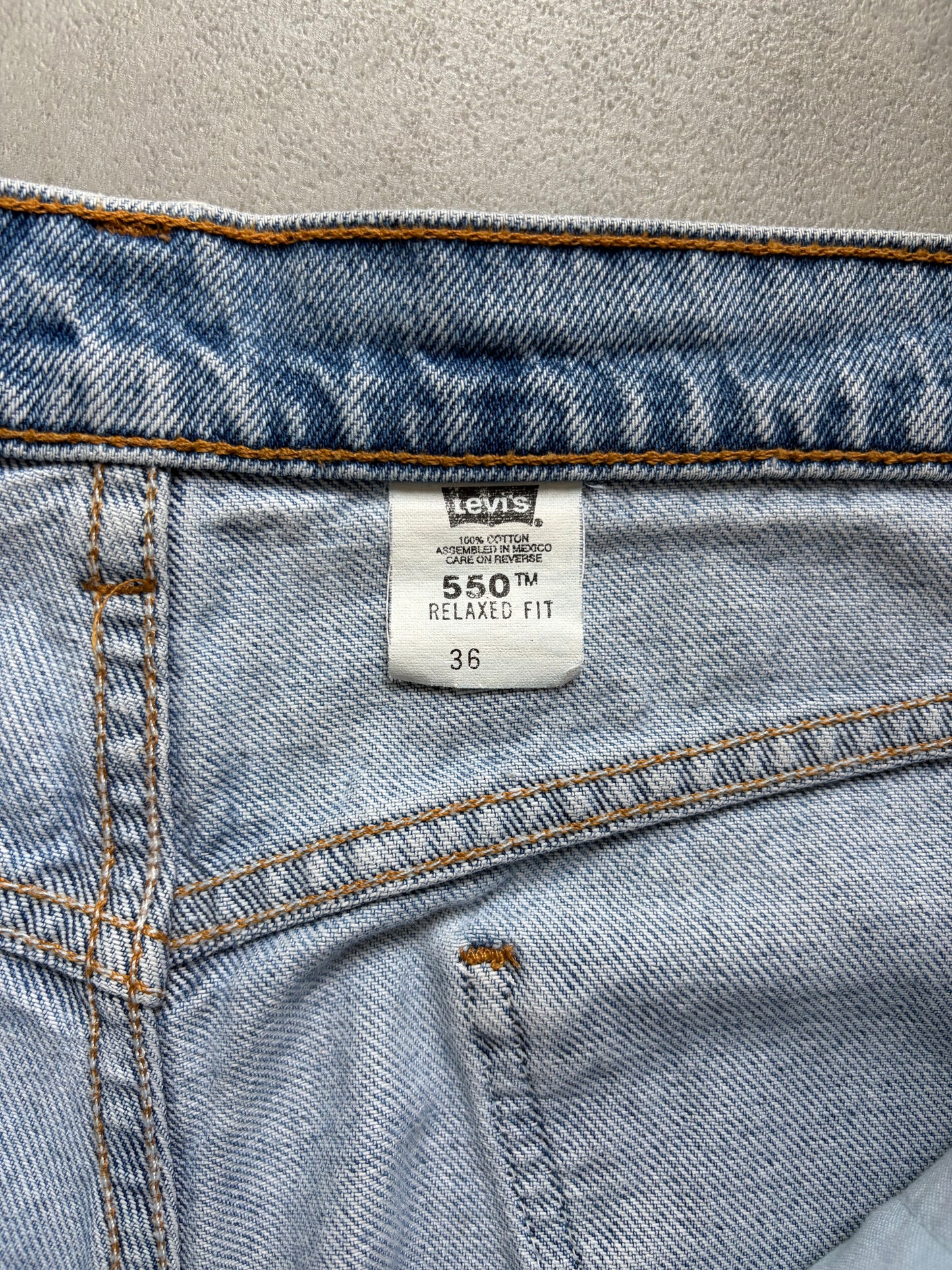 90's Levi's 550 denim shorts “Made in MEXICO”