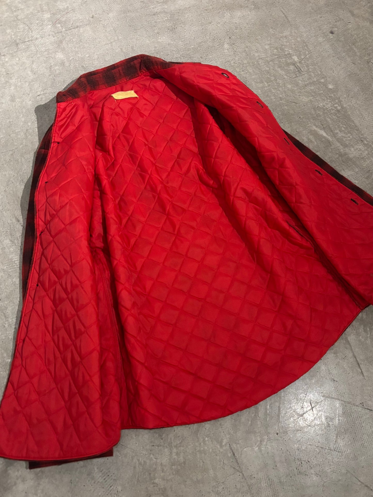 70's SEARS quilting flannel shirt