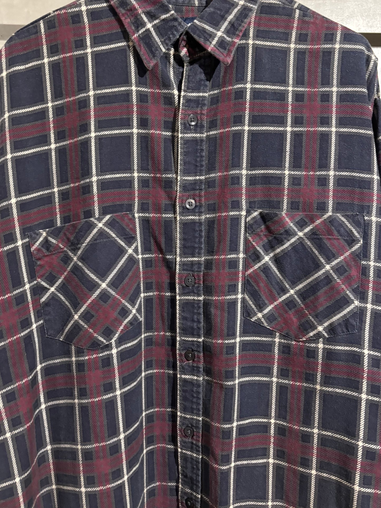 90's SAUGATUCK printed flannel shirt