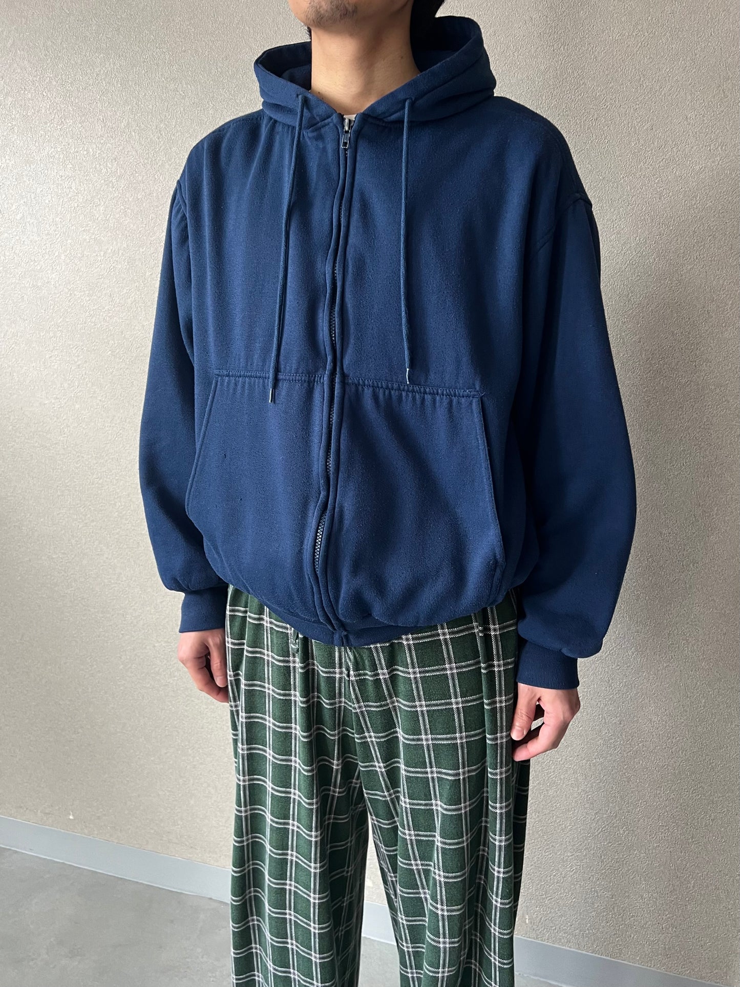 90's Franklin zip up sweat hoodie