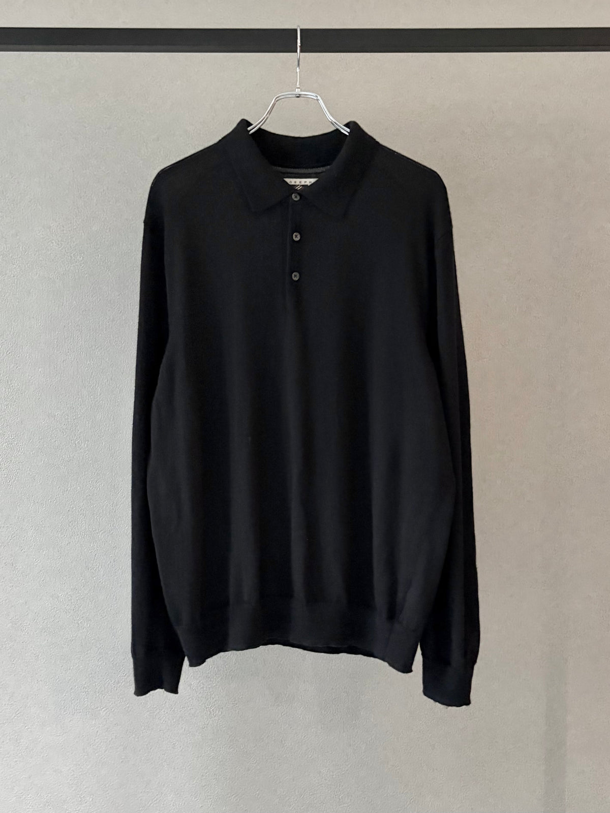 00's JOSEPH ABBOUND wool knit polo shirt