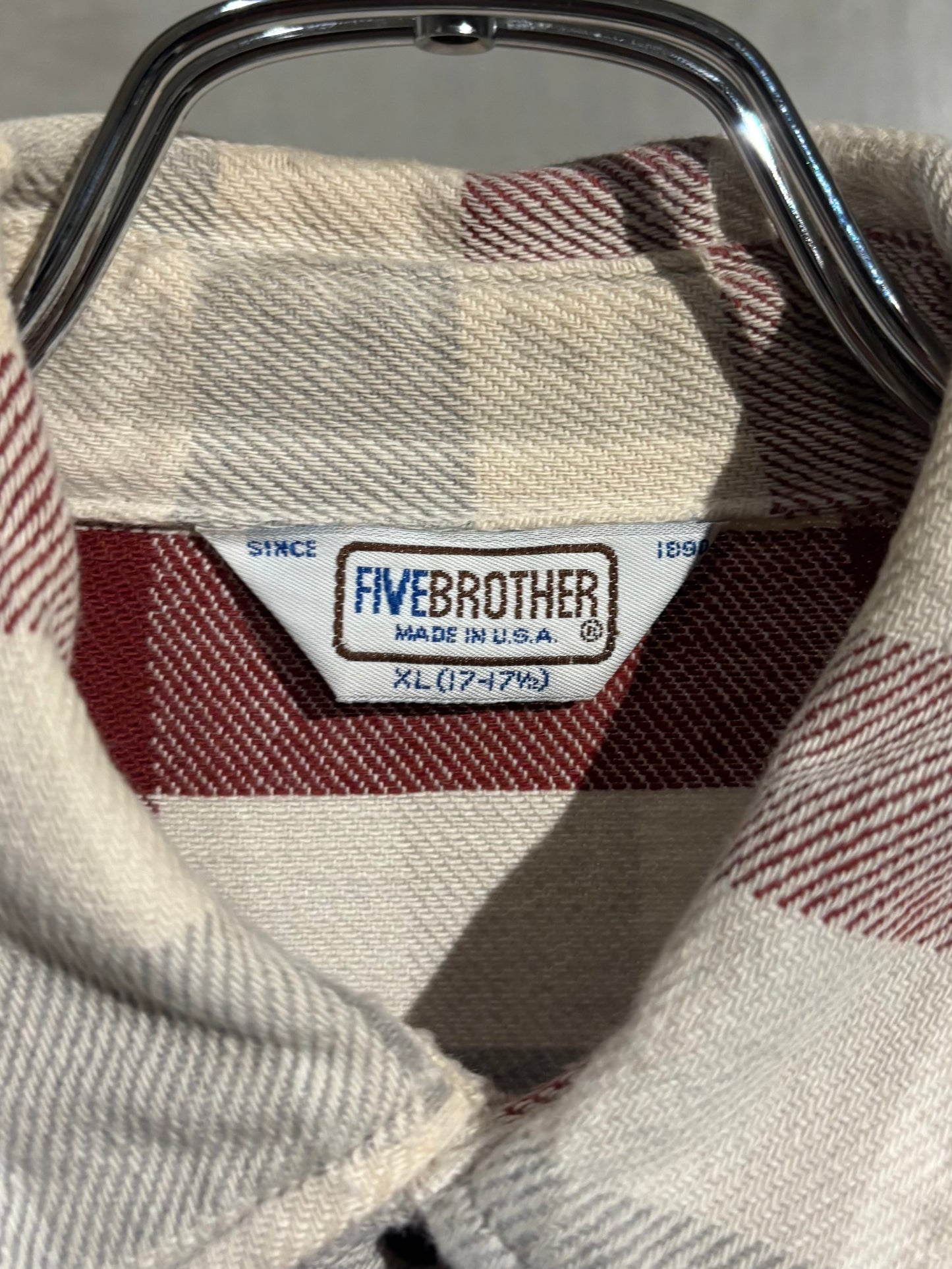 70's〜 FIVE BROTHER flannel shirt “Made in USA”